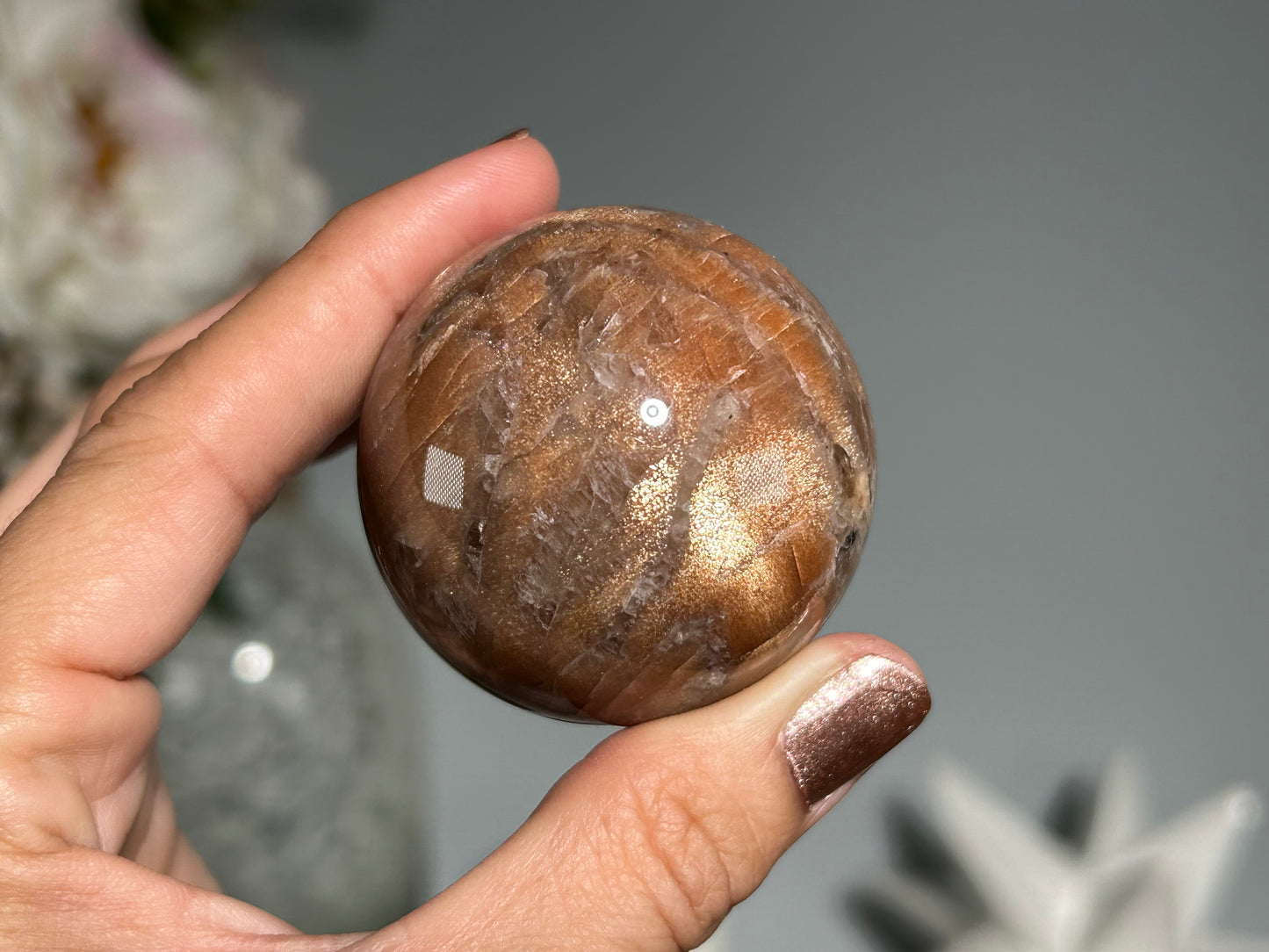 Confetti Sunstone Sphere ( 1.8", 47mm)