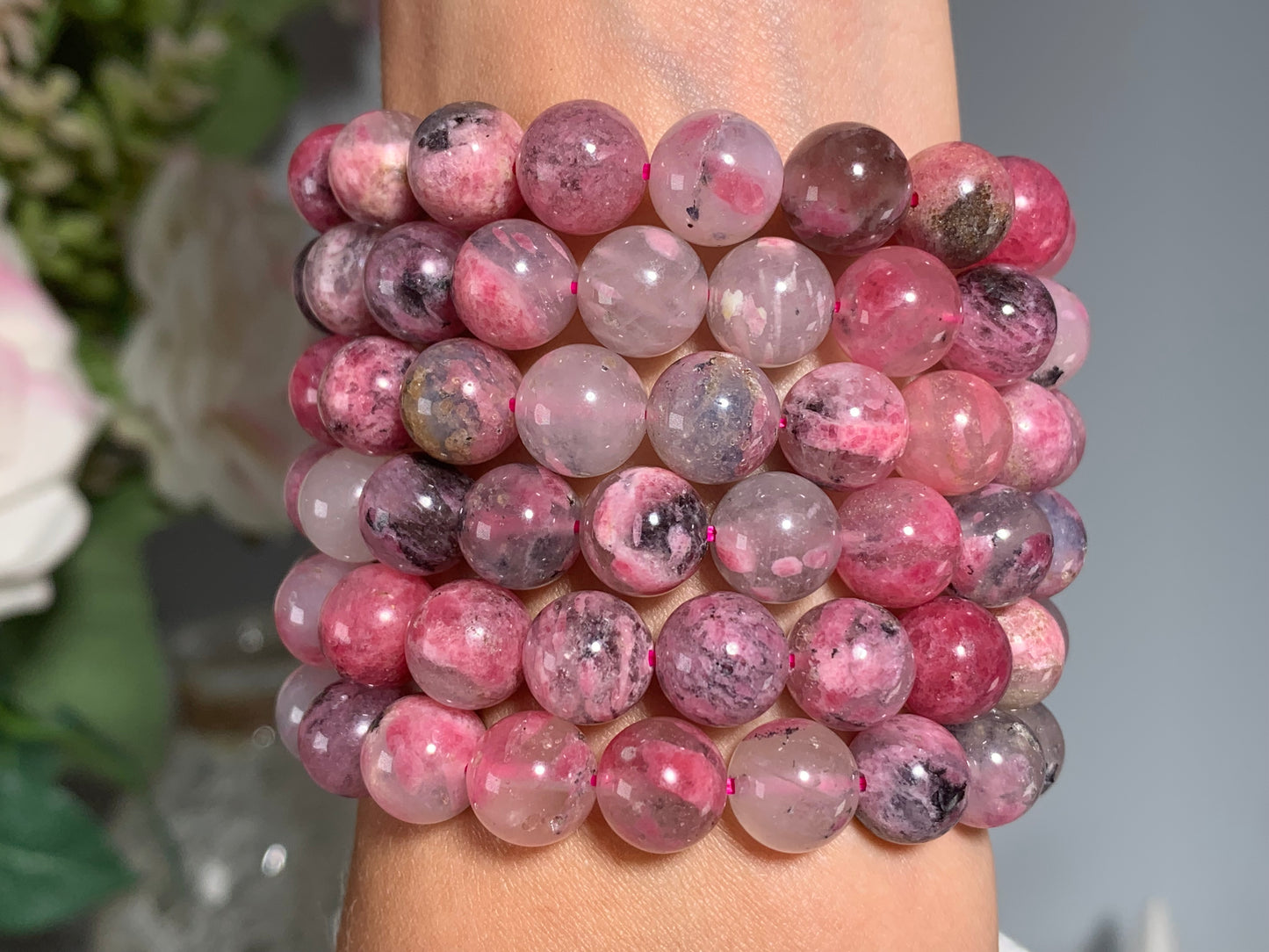 10mm Rhodonite Bracelet