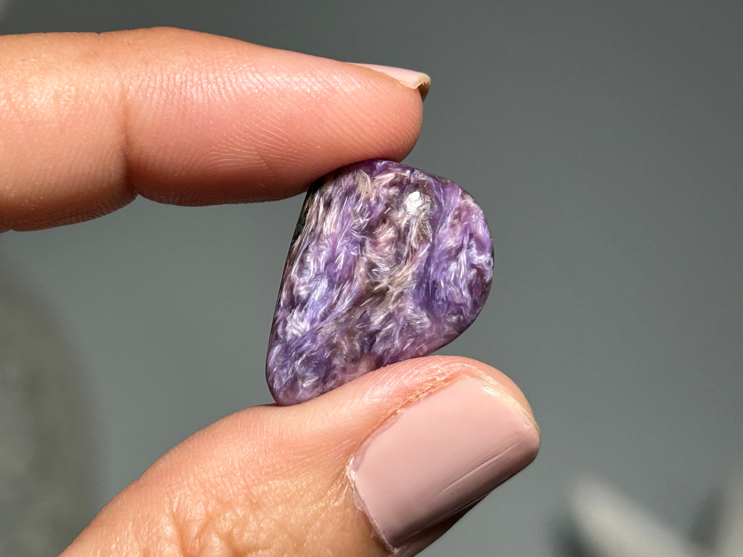 2pc Charoite Chips