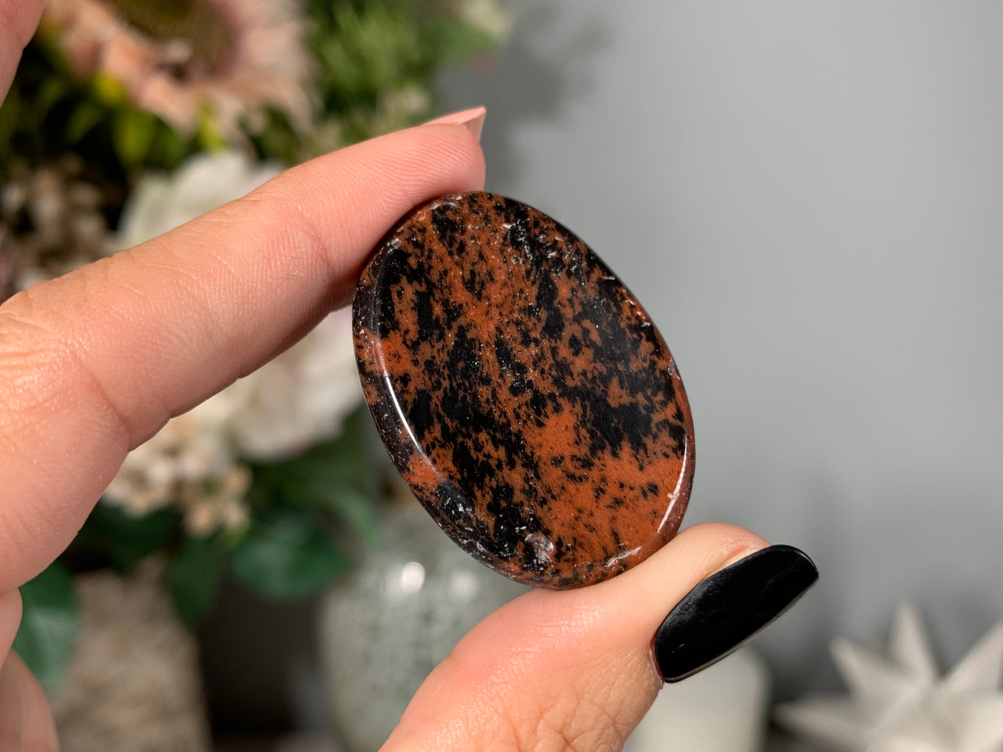 Mahogany Obsidian Thumb Stone