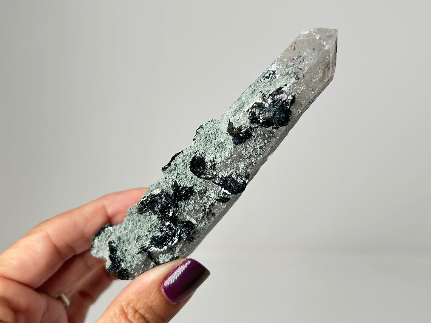 Sphalerite on Quartz (4.2", 106mm)