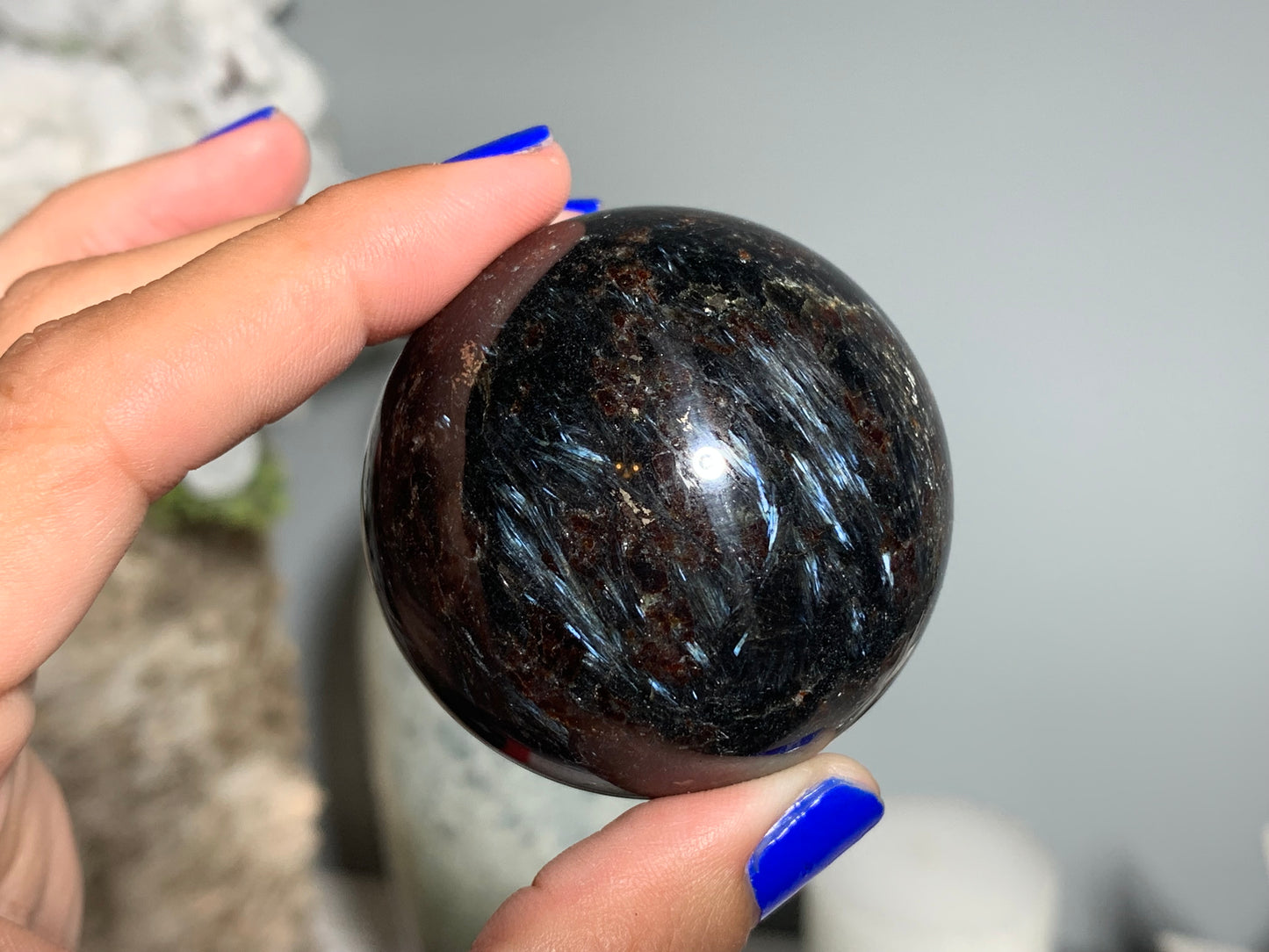 Grade A+ Anthophyllite Sphere (1.75" 45mm)