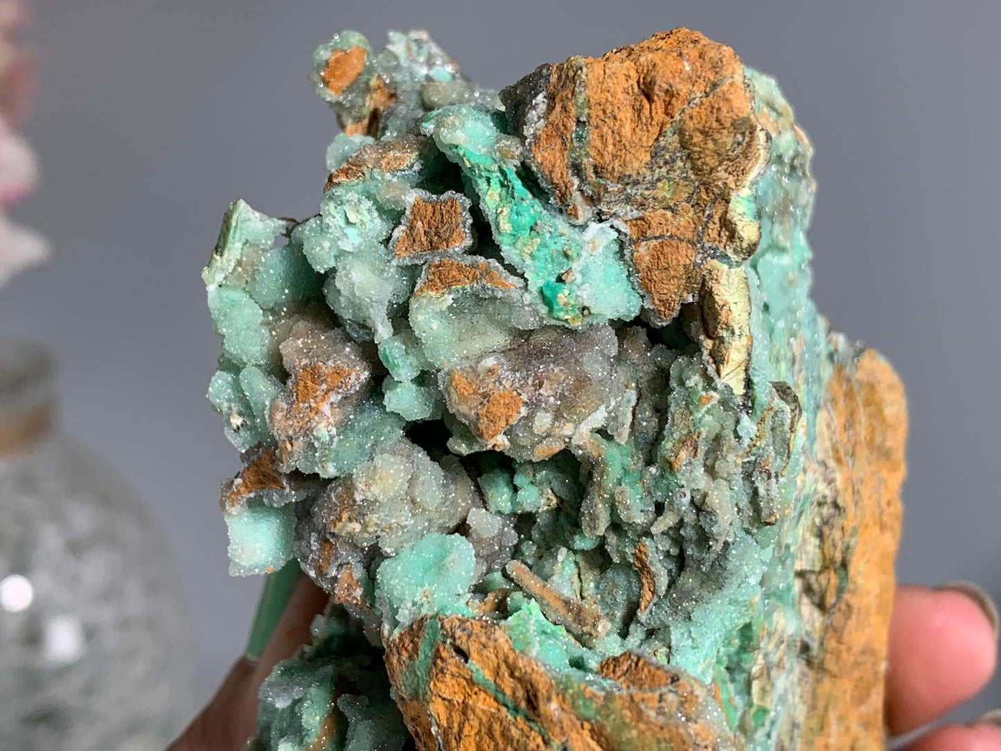 Druzy Chrysoprase (4.5", 115mm)