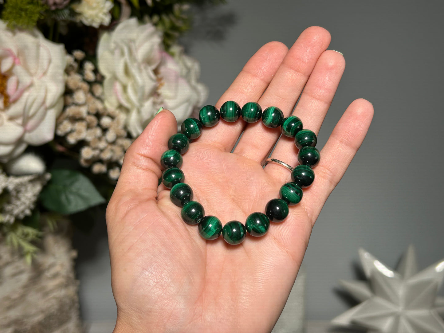 10mm Velvet Malachite Bracelet