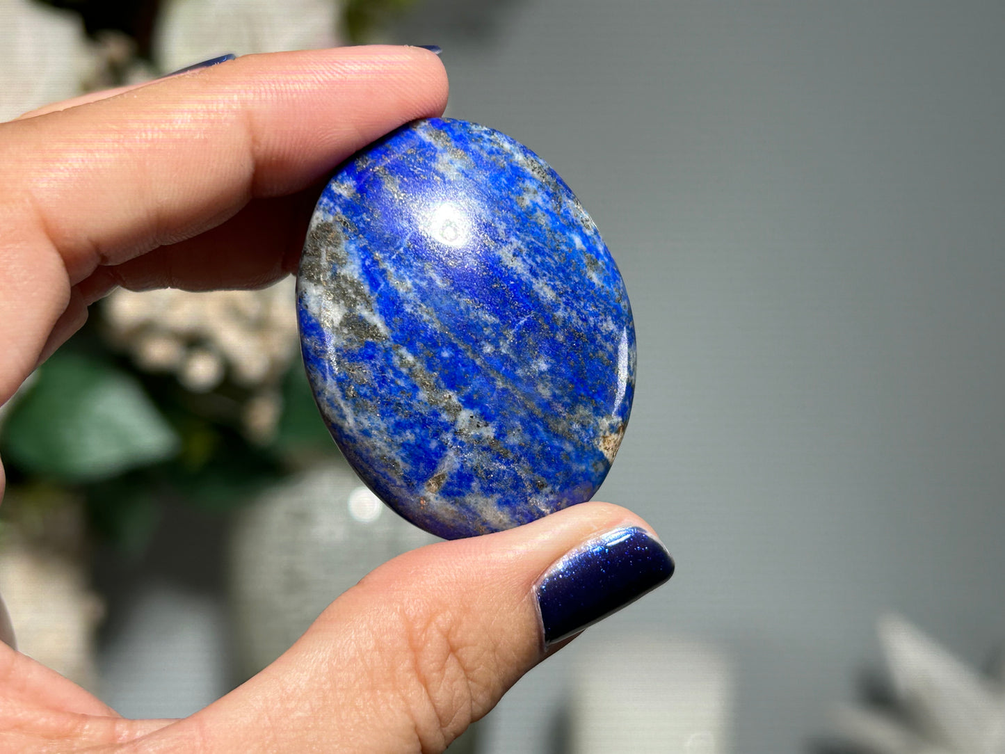 Lapis Lazuli Palm Stone Small