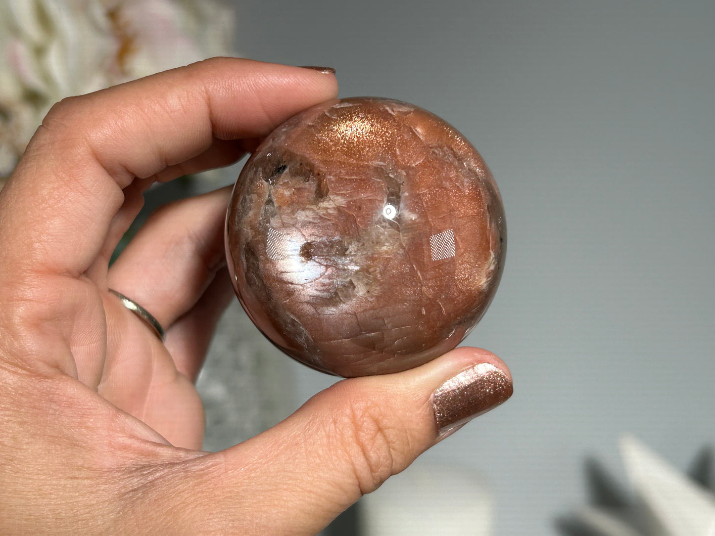 Confetti Sunstone Sphere (1.9", 48mm)