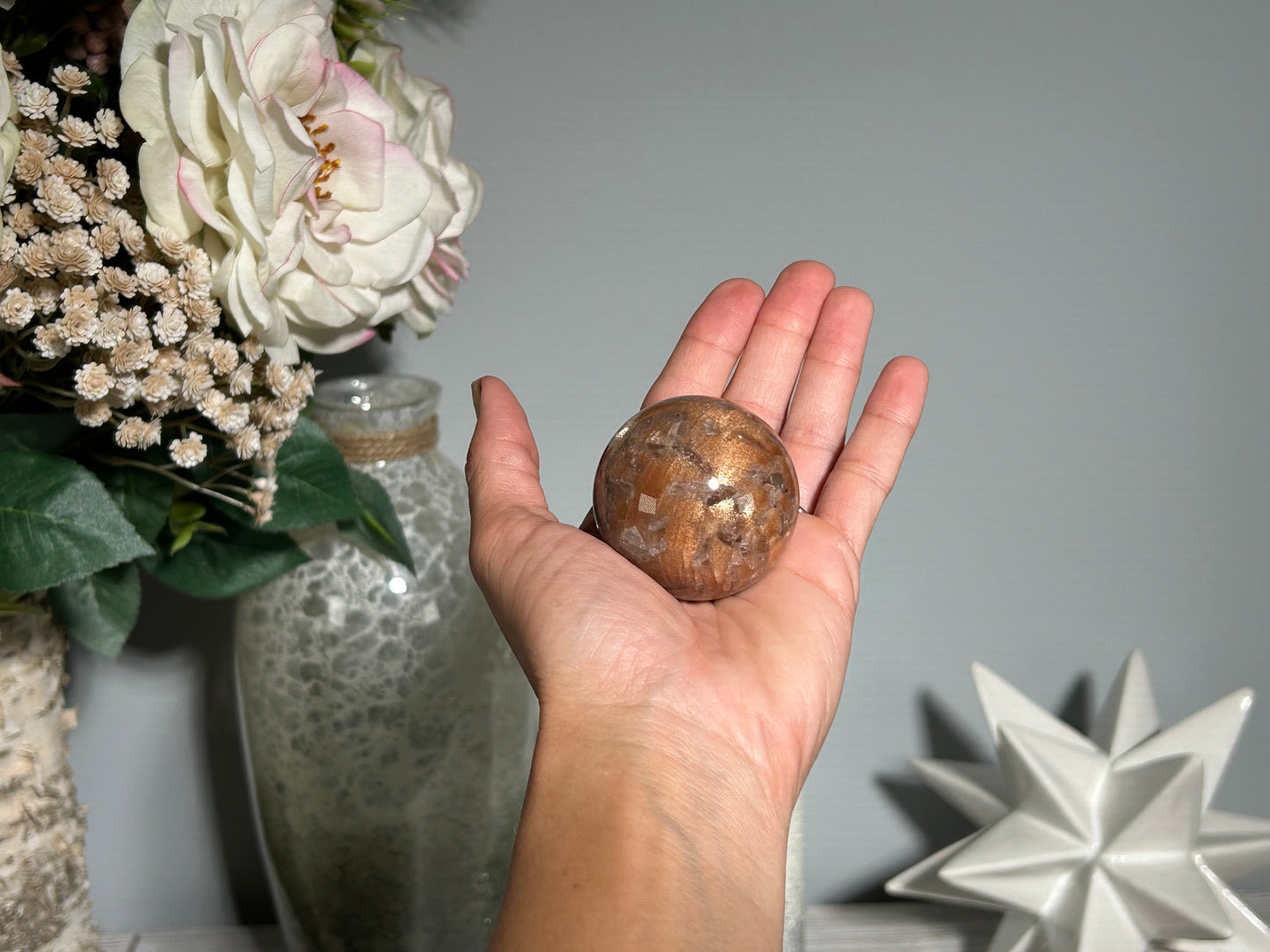 Confetti Sunstone Sphere (1.8", 47mm)