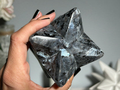 Larvikite Merkaba (3.2", 82mm)