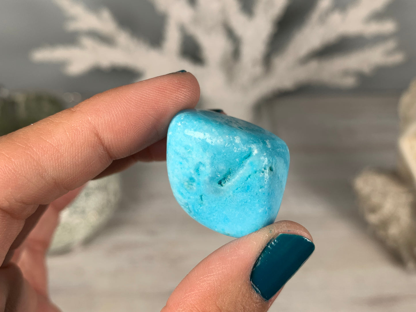 Tumbled Blue Aragonite