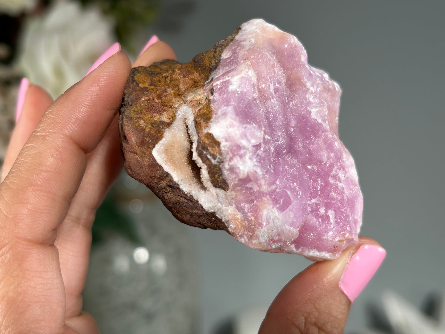 Natural Pink Aragonite (2.4", 61mm)