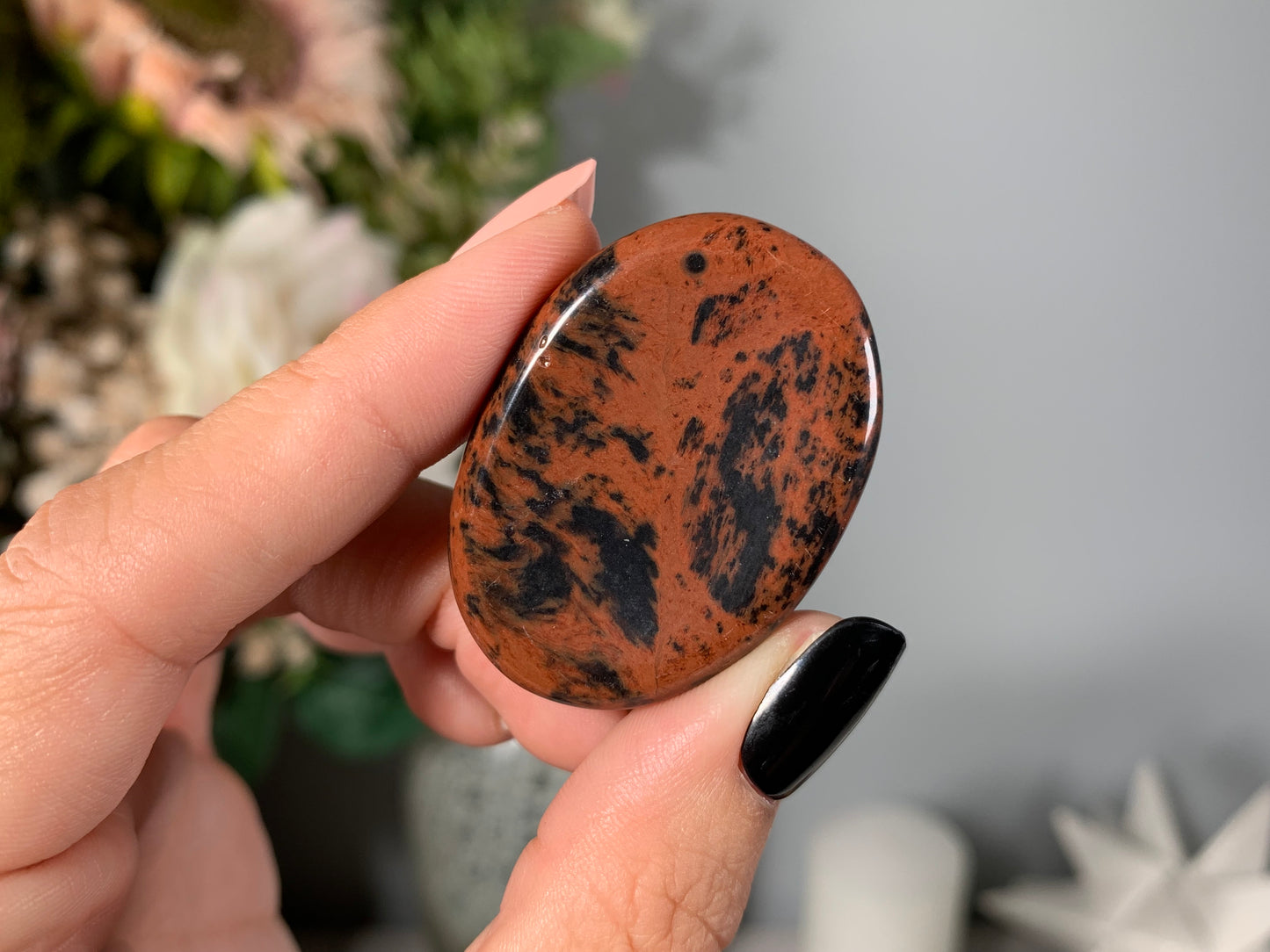 Mahogany Obsidian Thumb Stone