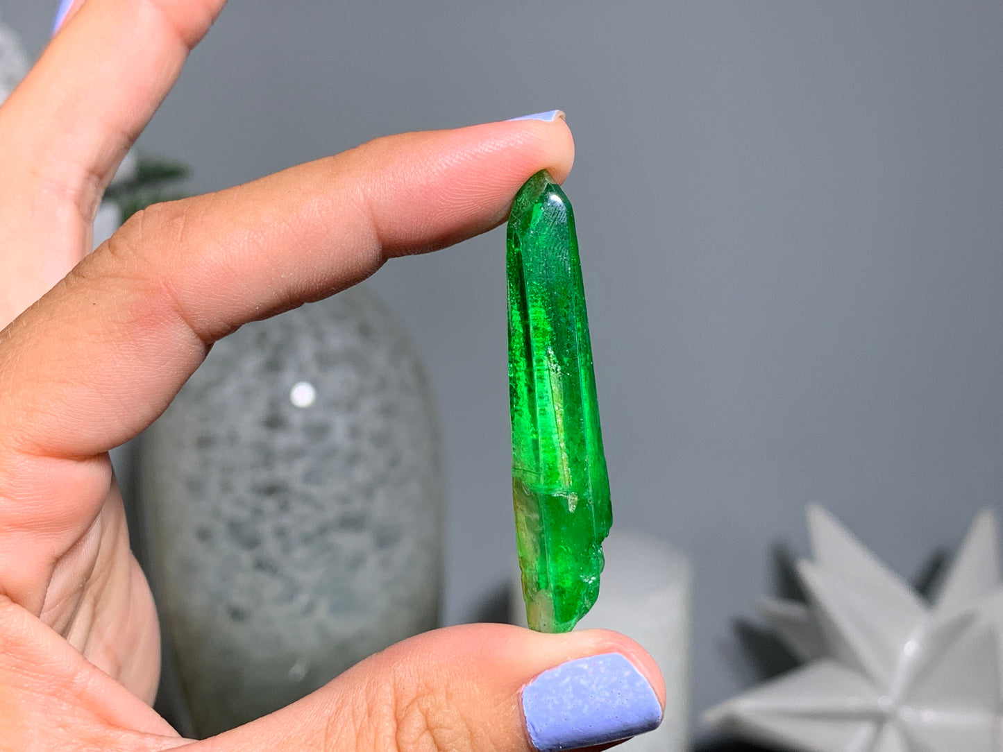 Green Aura Quartz Point