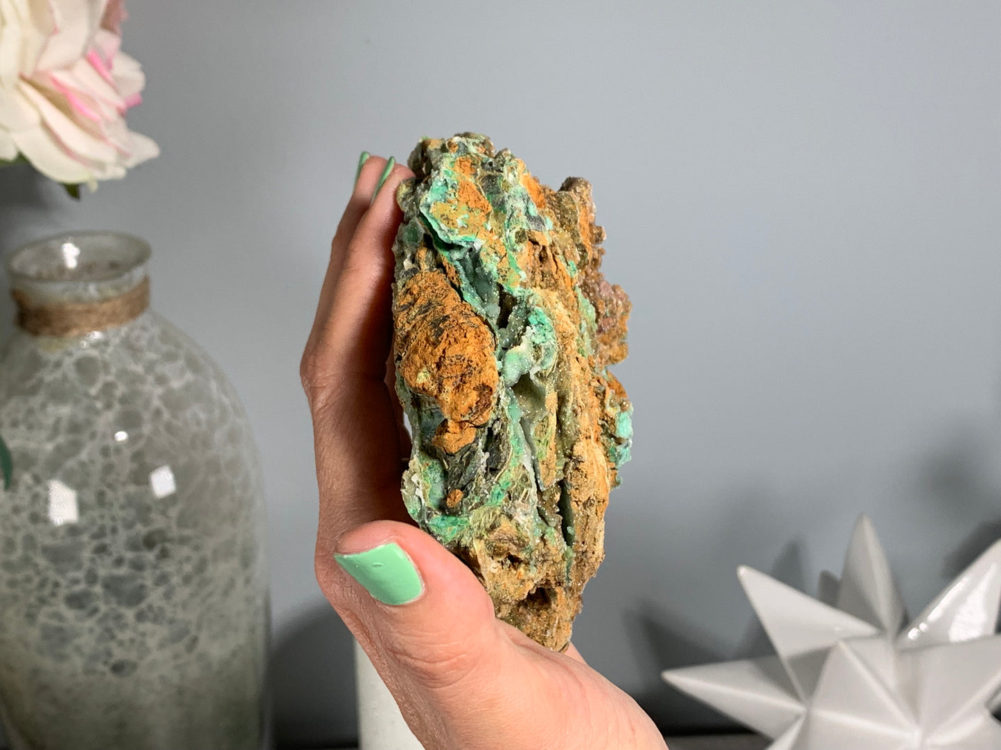 Druzy Chrysoprase (5.5", 140mm)