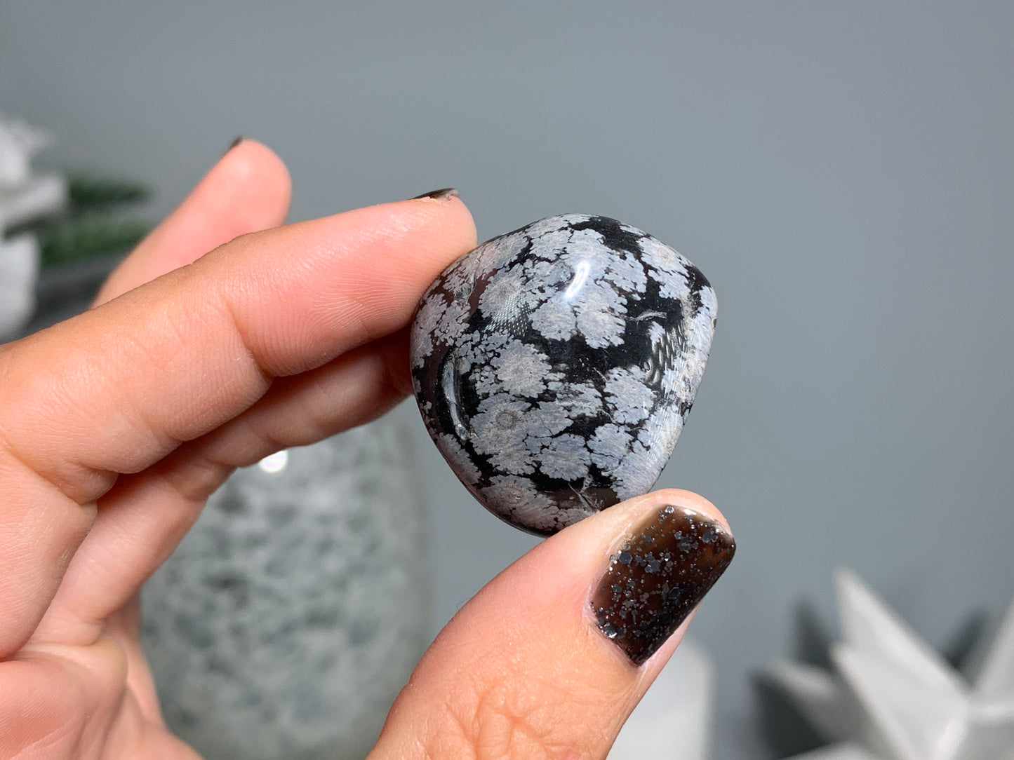 Tumbled Snowflake Obsidian Large