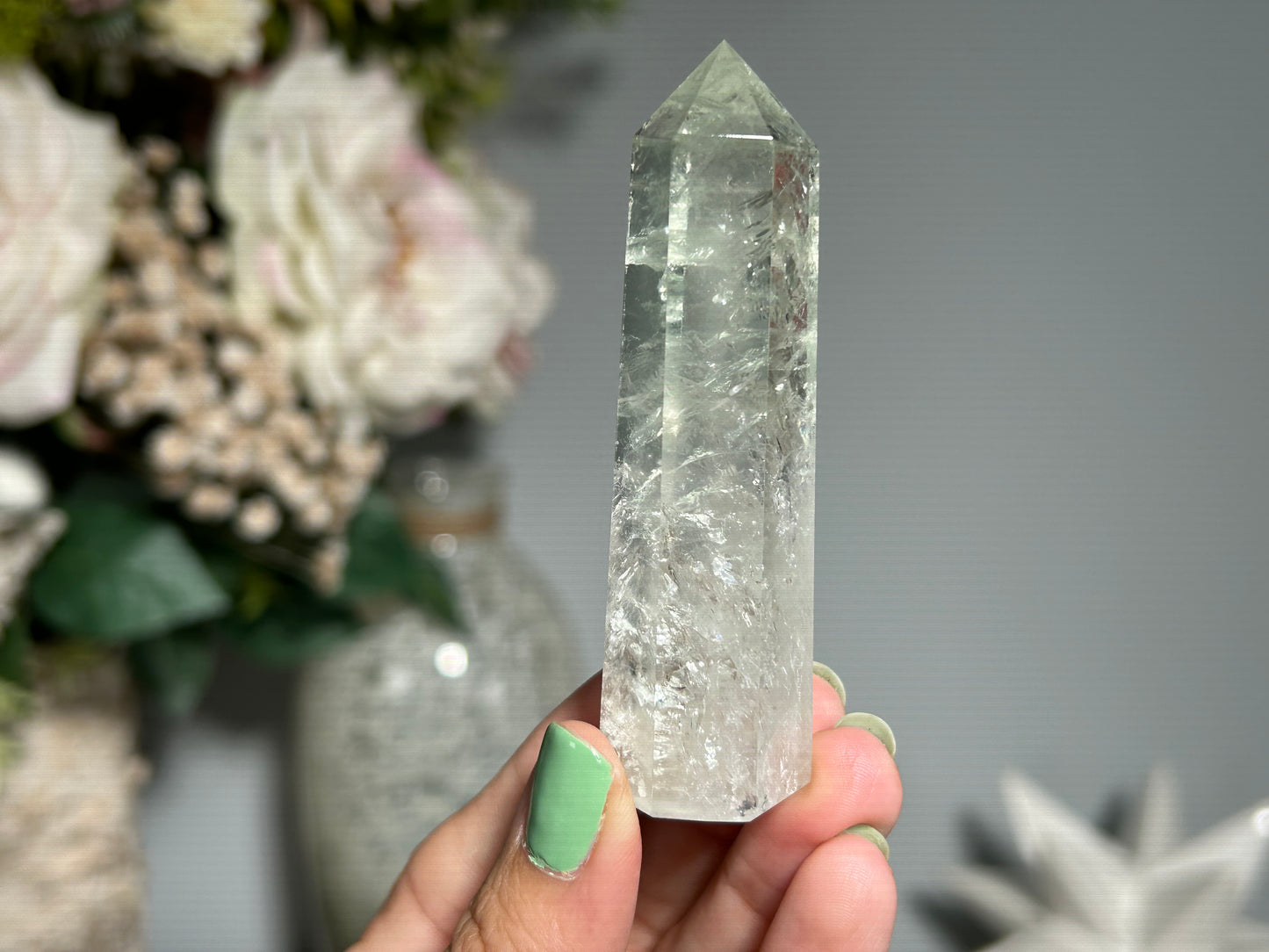 Prasiolite Tower (3.1", 80mm)