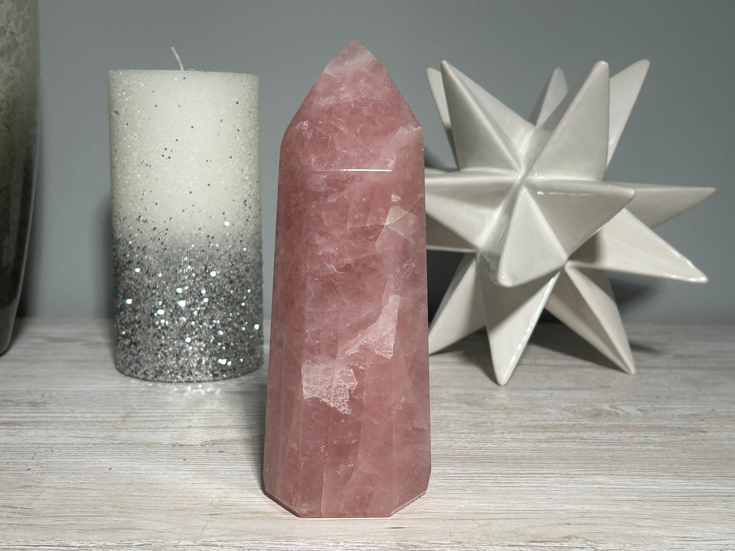 Rose Quartz Tower (6.5", 166mm)