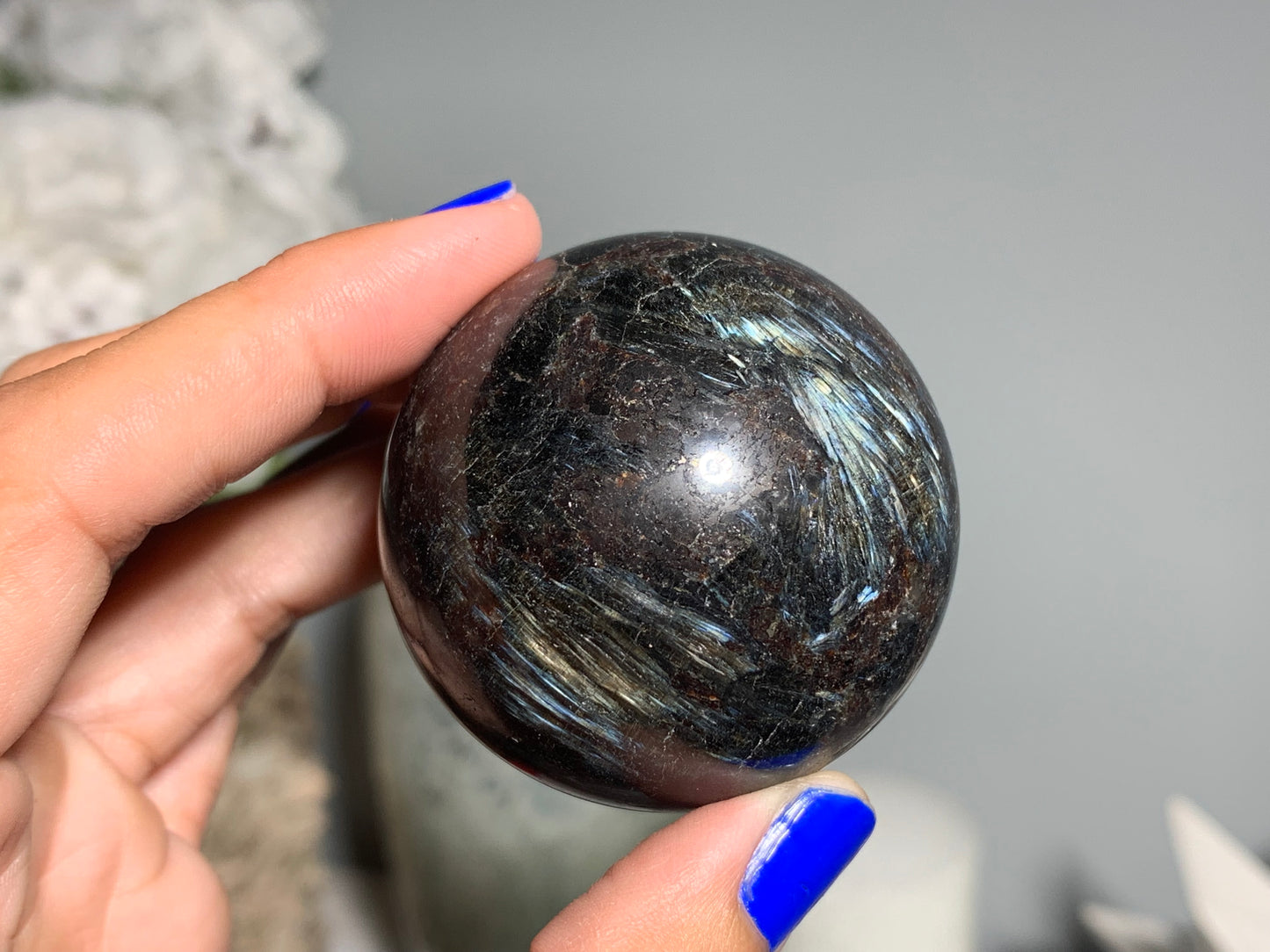 Grade A+ Anthophyllite Sphere (1.75" 45mm)