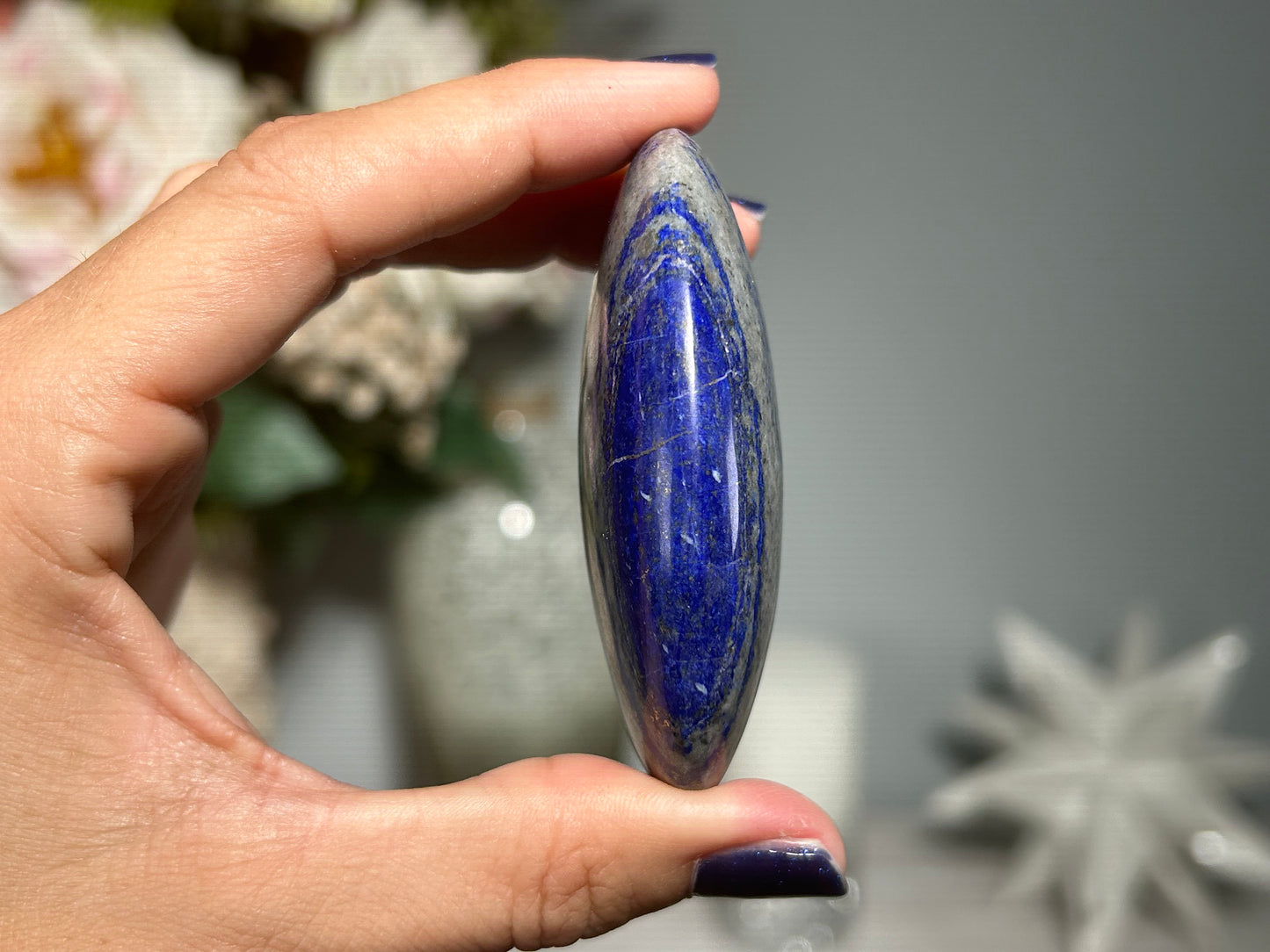 Lapis Lazuli Palm Stone (2.7", 69mm)