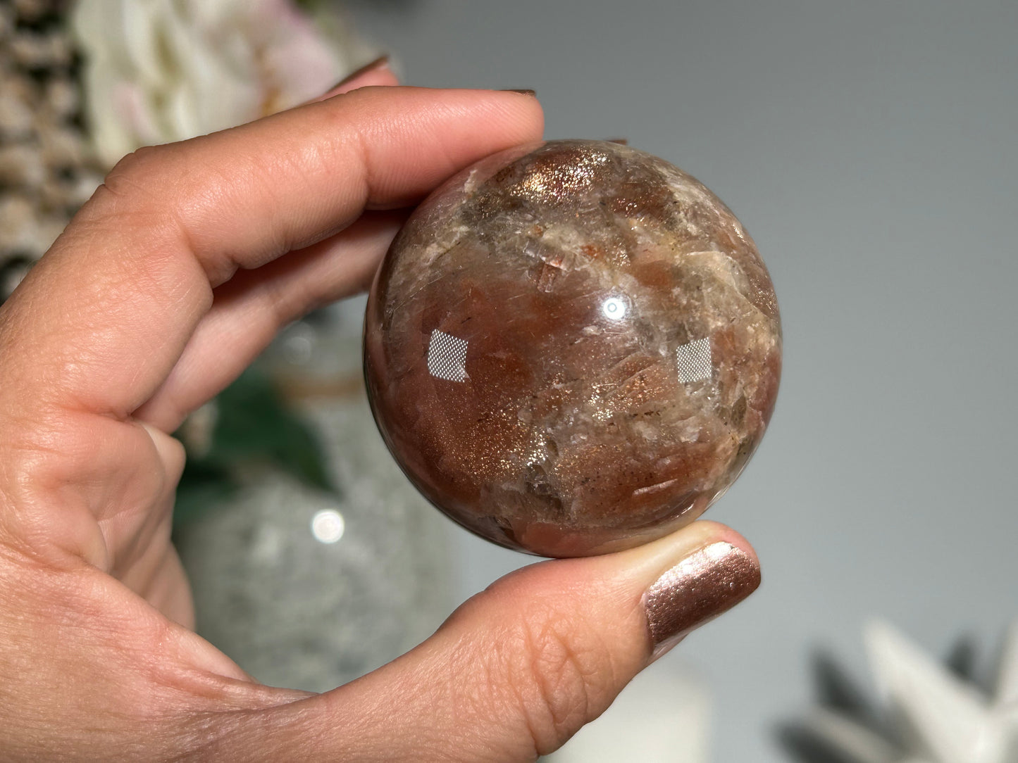 Confetti Sunstone Sphere (1.8", 47mm)