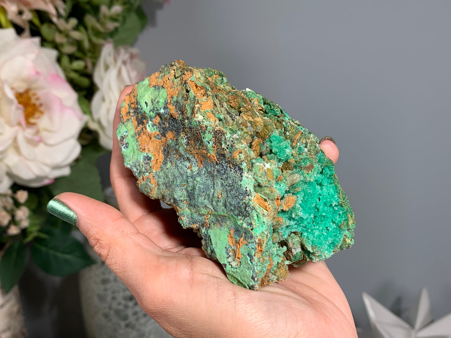 Druzy Chrysoprase (4.1", 105mm)