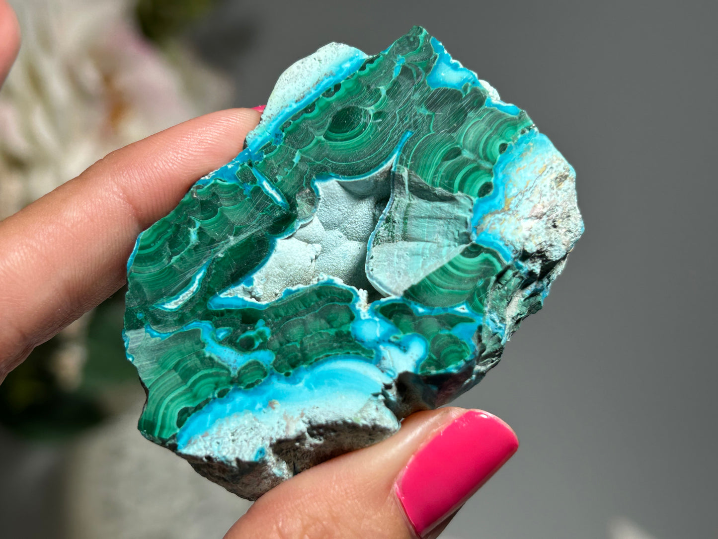 Malachite Chrysocolla Slab (2.25", 57mm)