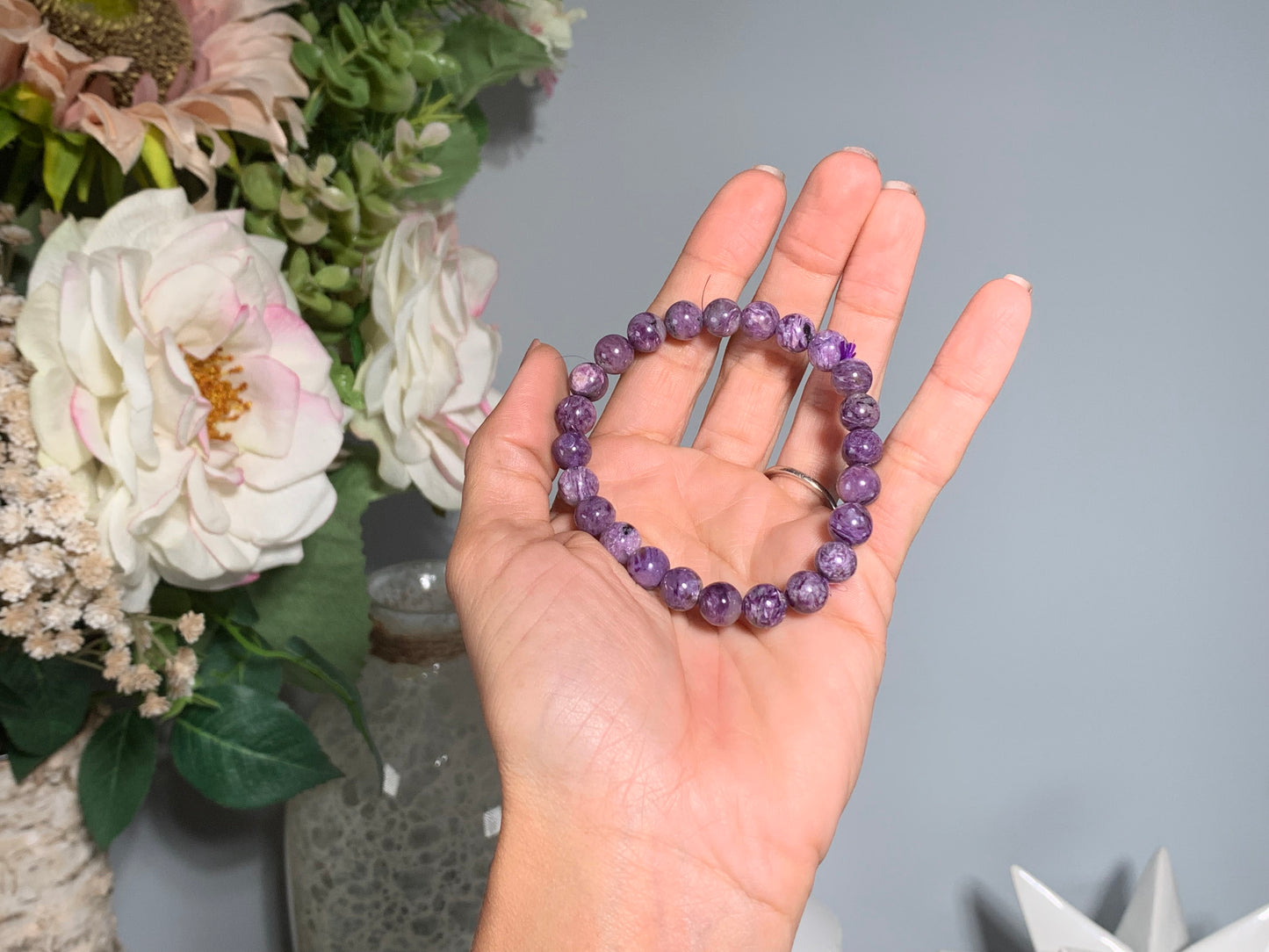 9mm Premium Charoite Bracelet