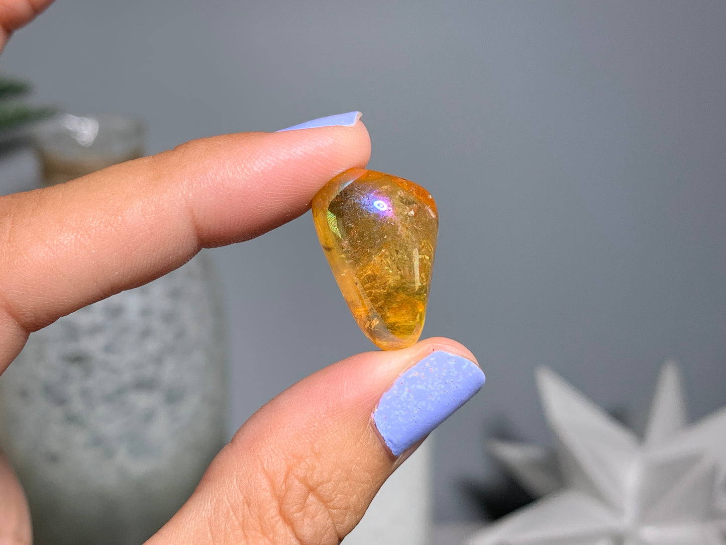 Tumbled Golden Aura Quartz