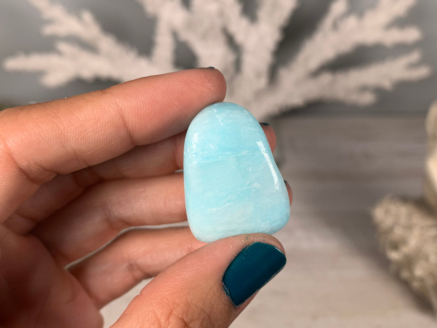 Tumbled Blue Aragonite