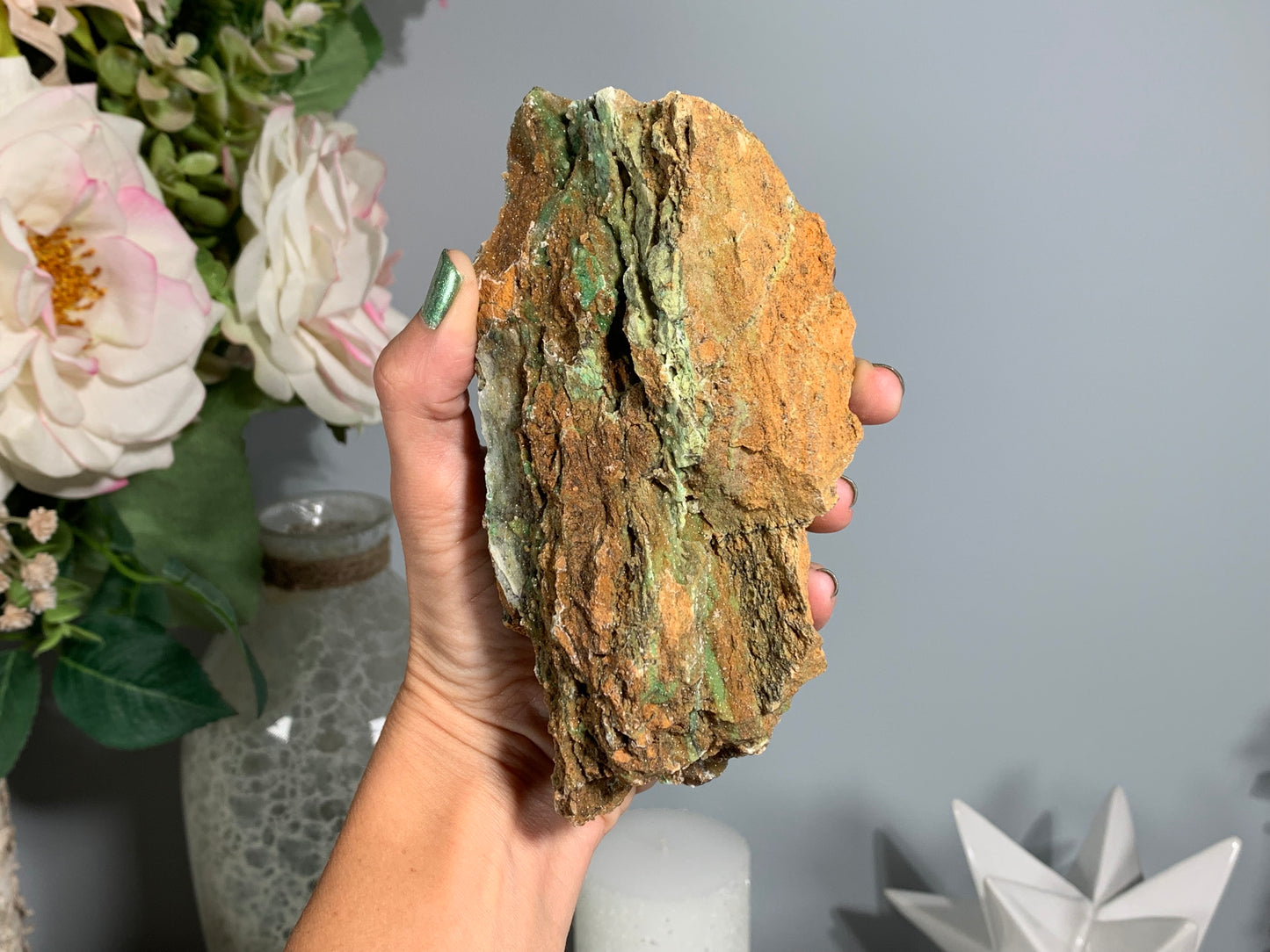 Druzy Chrysoprase (5.75", 146mm)