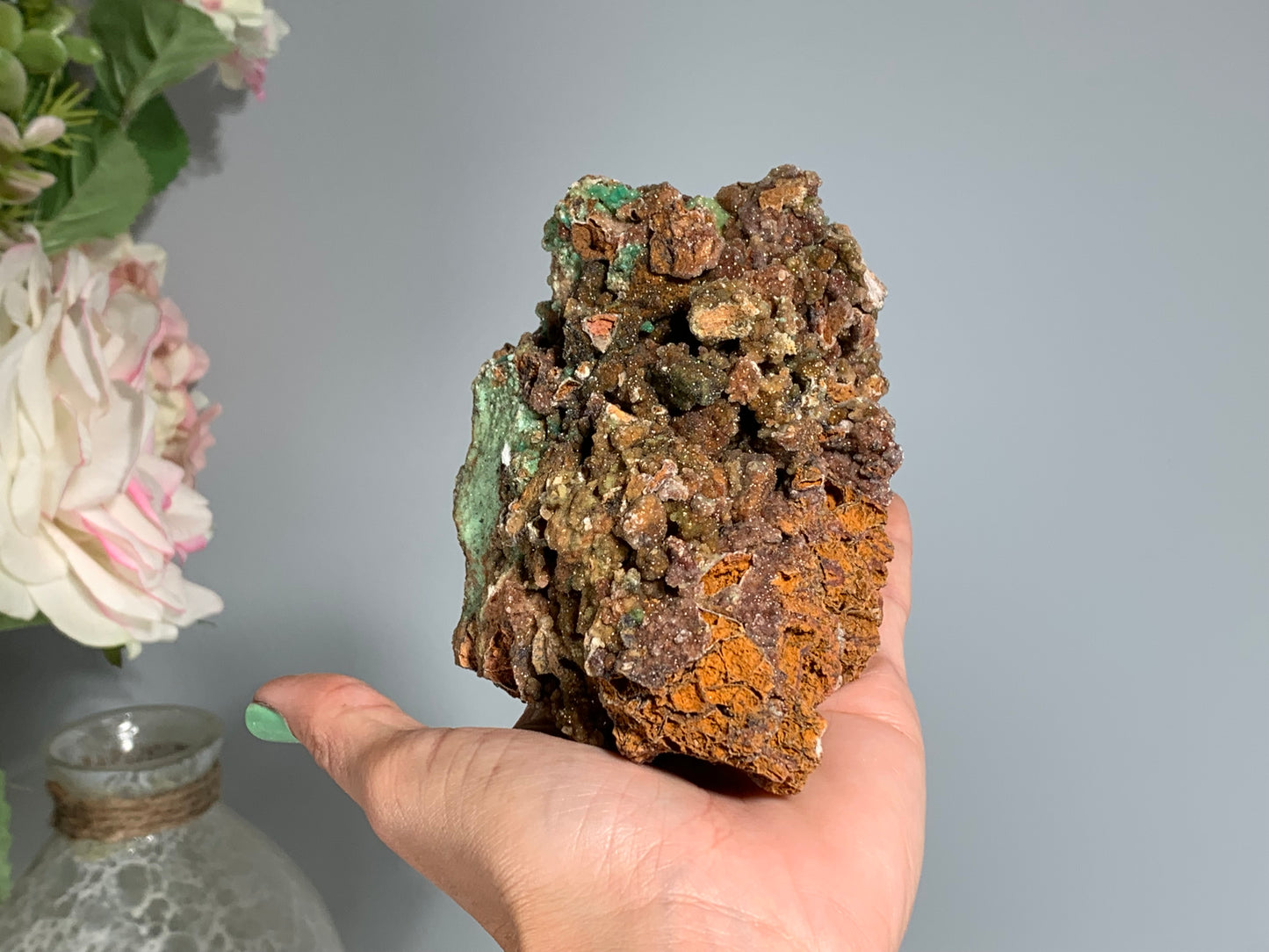 Druzy Chrysoprase (5", 126mm)