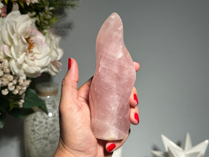 Rose Quartz Flame (5.2", 133mm)