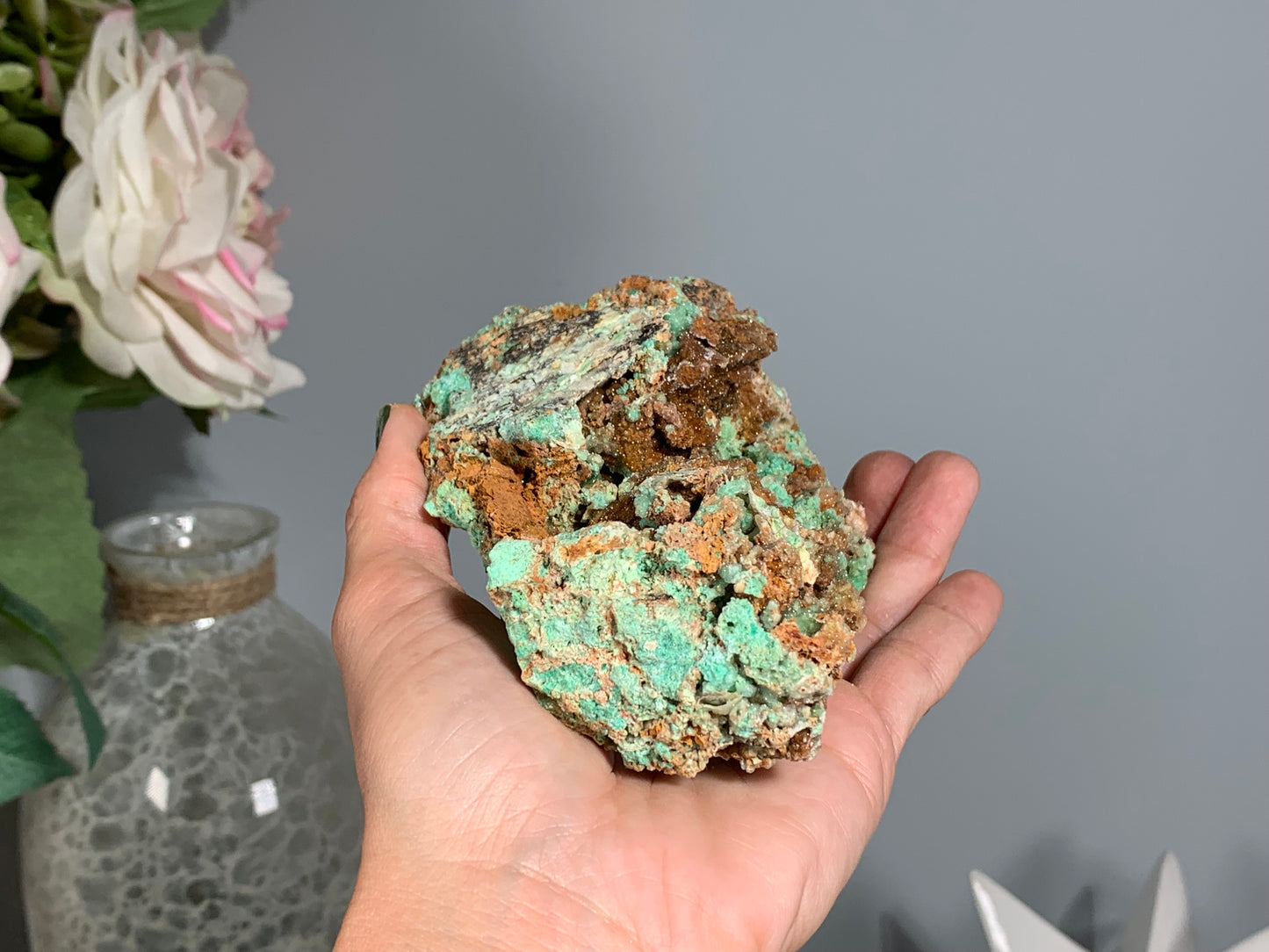 Druzy Chrysoprase (4.5", 116mm)