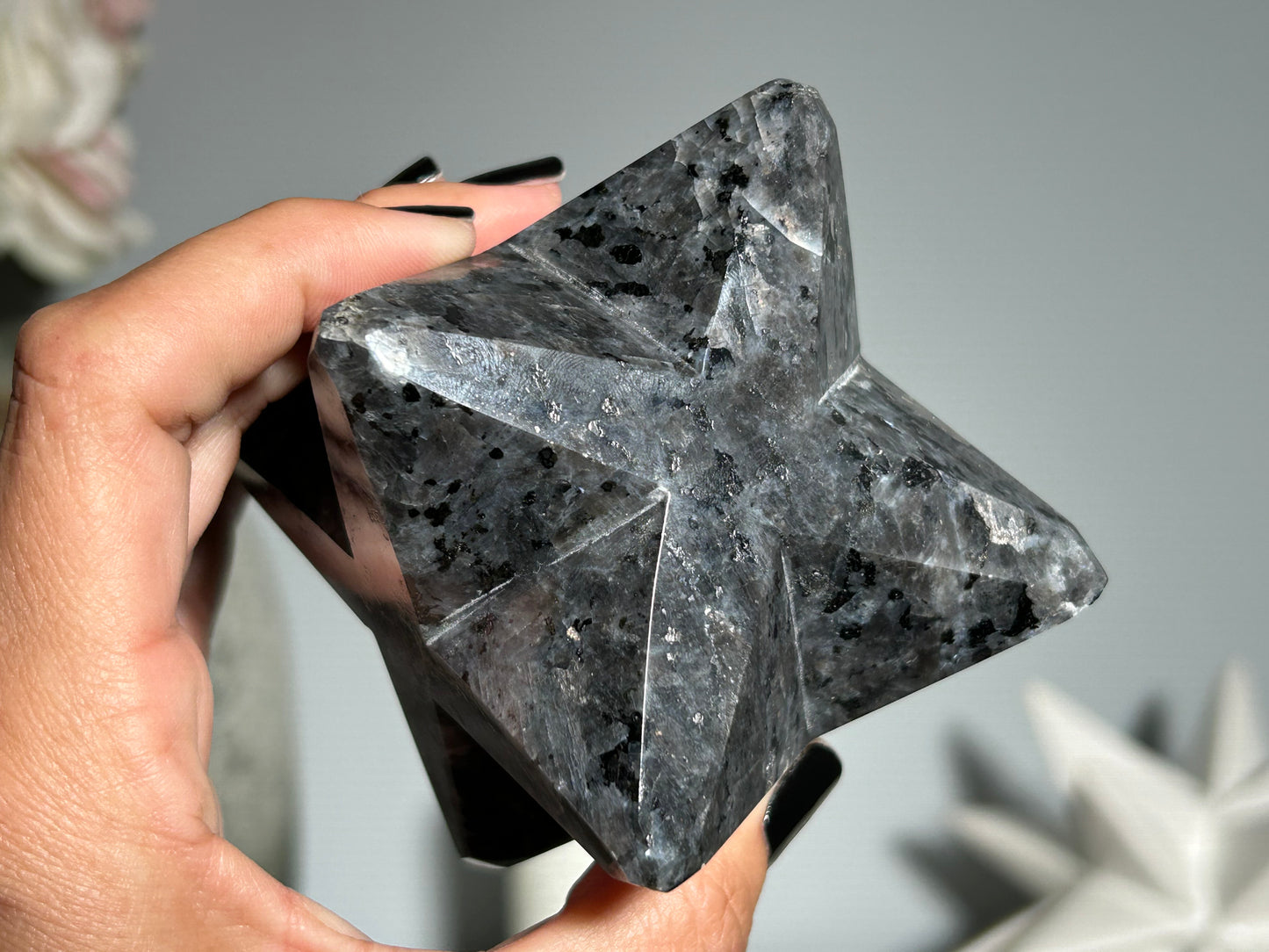 Larvikite Merkaba (3.2", 82mm)