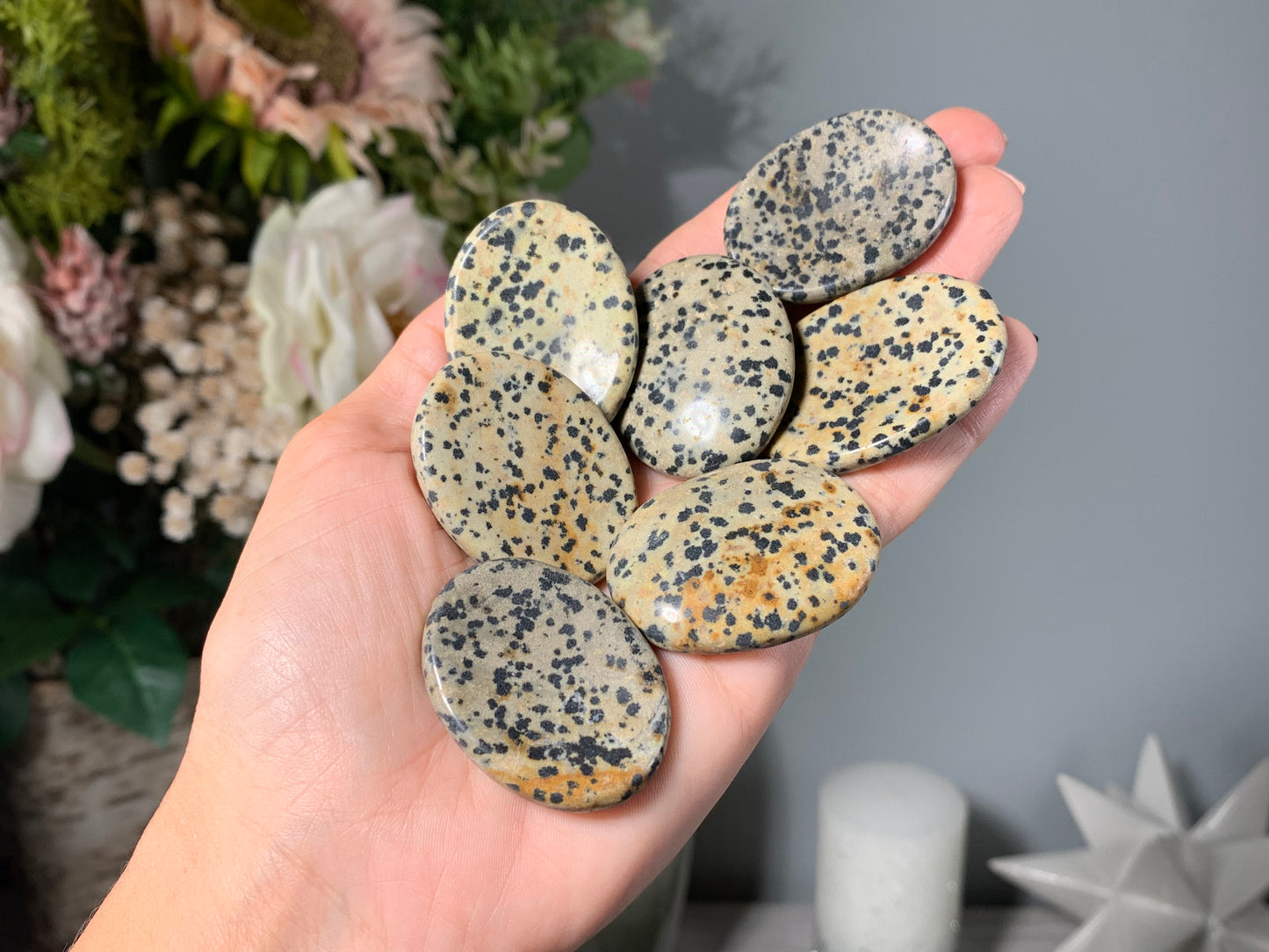 Dalmatian Jasper Thumb Stone