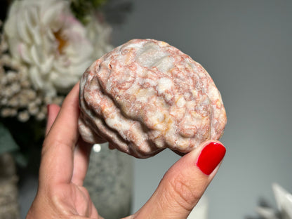 Red Vein Jasper Brain (3.2", 80mm)