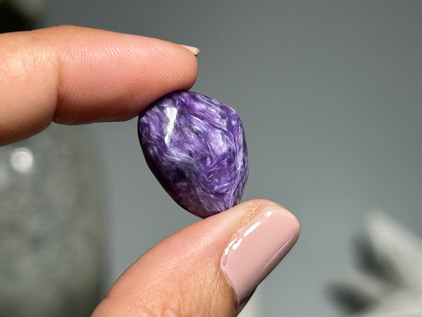 2pc Charoite Chips