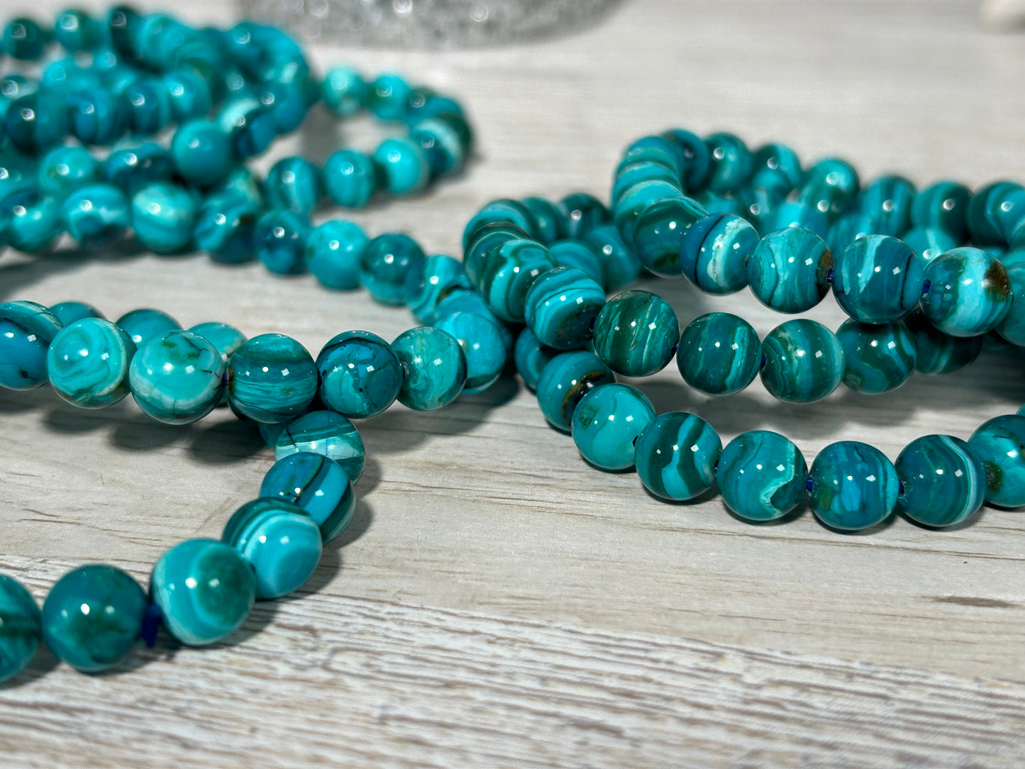 8mm Chrysocolla Bracelet