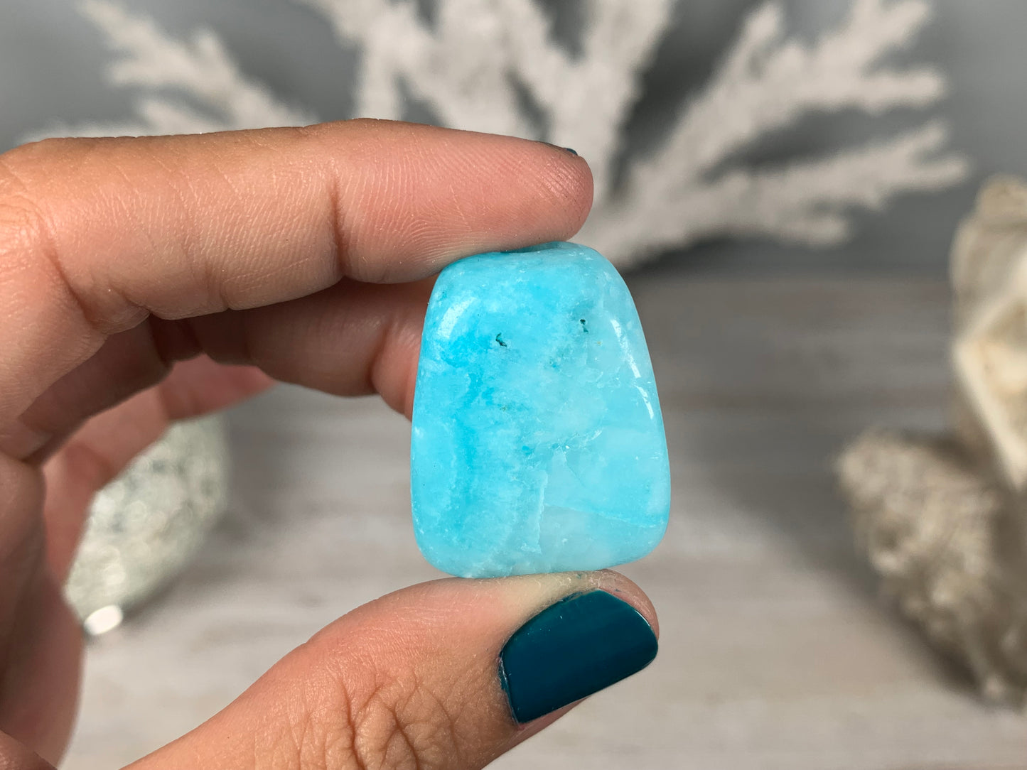 Tumbled Blue Aragonite