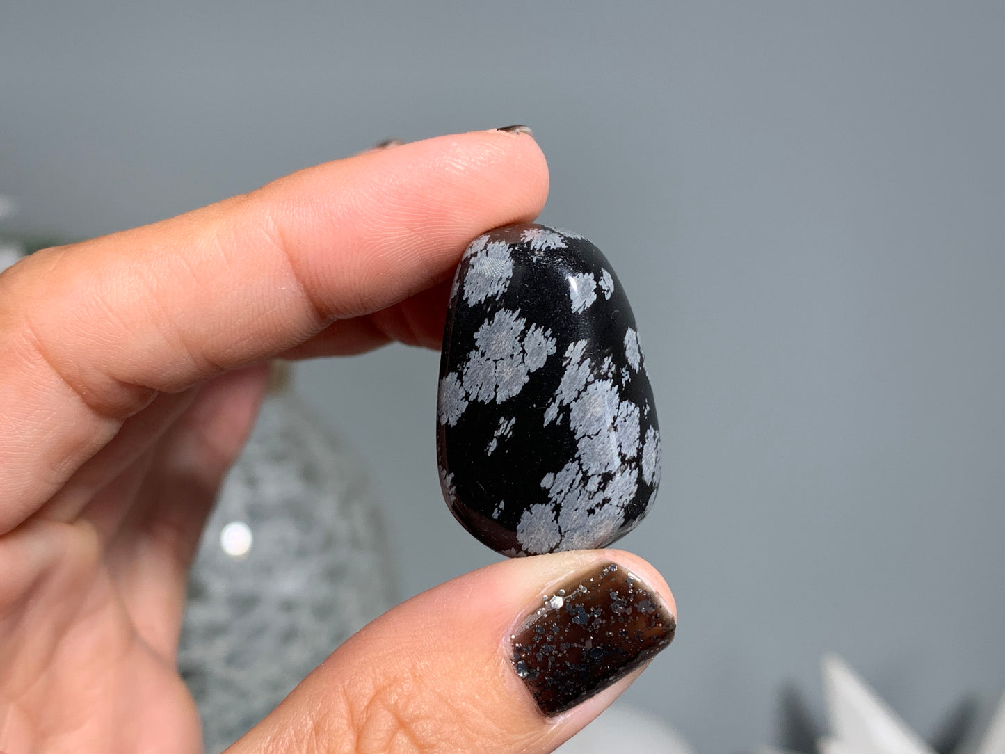 Tumbled Snowflake Obsidian Large