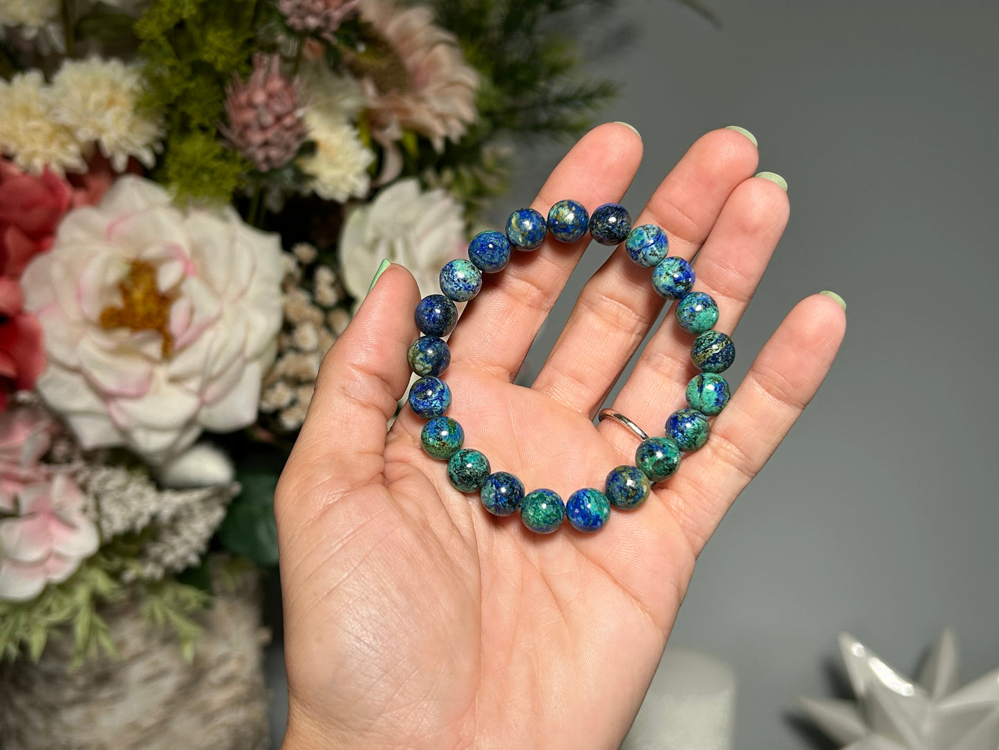 8mm Azurite Malachite Bracelet