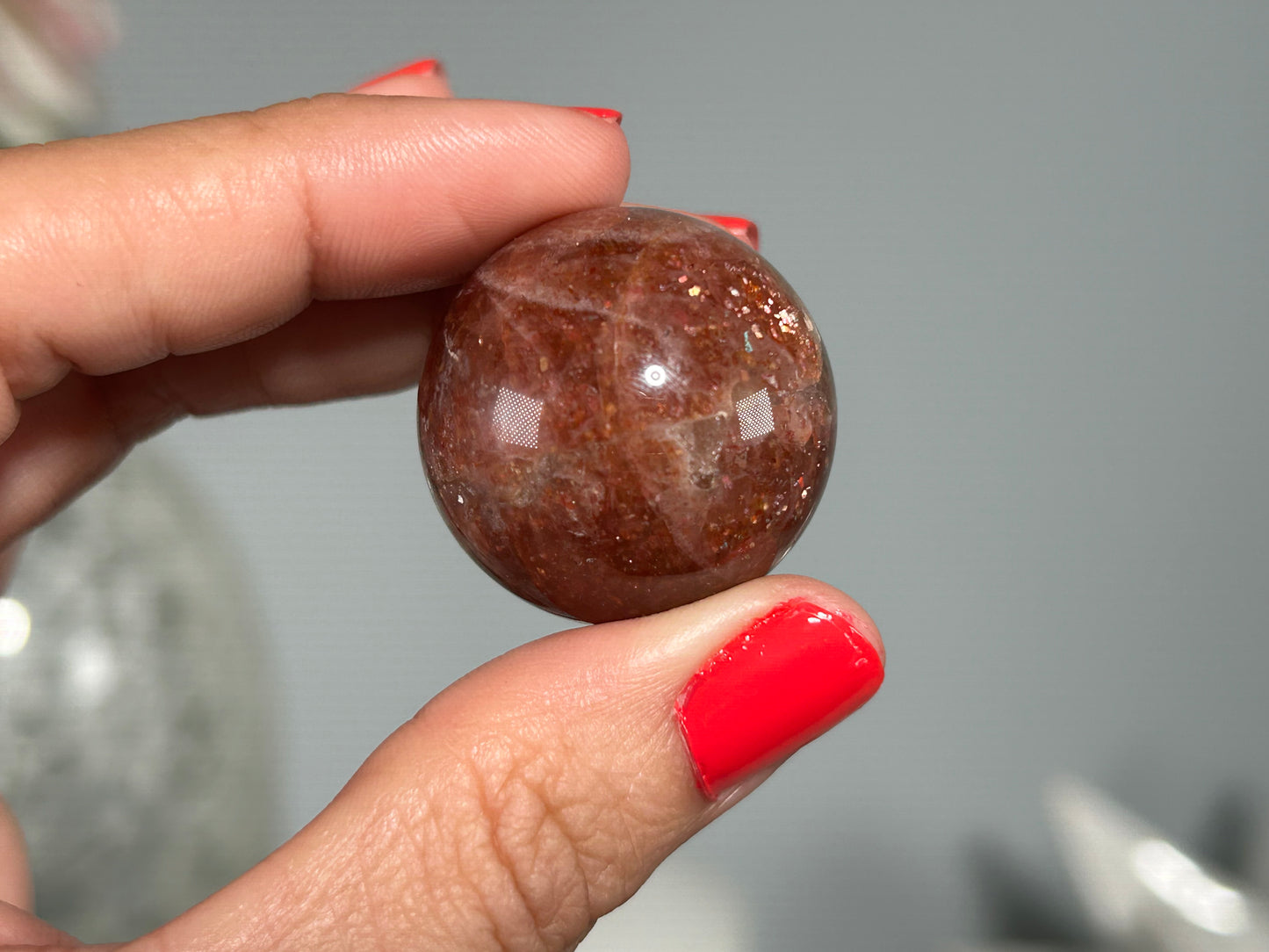 Confetti Sunstone Sphere (1.1", 28mm)