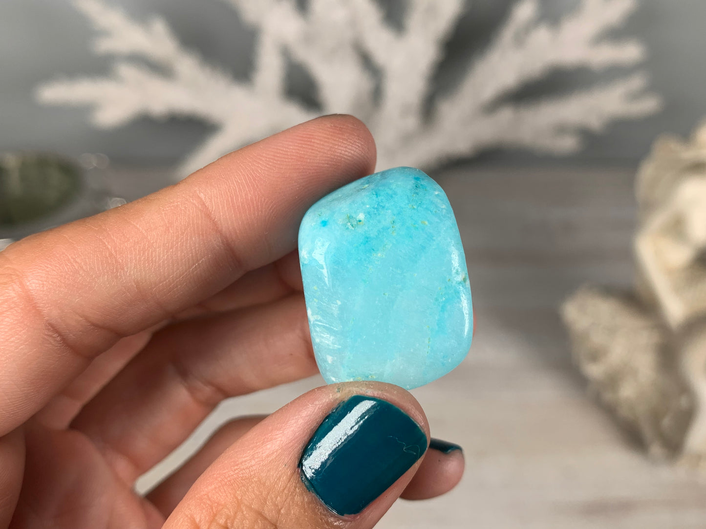 Tumbled Blue Aragonite