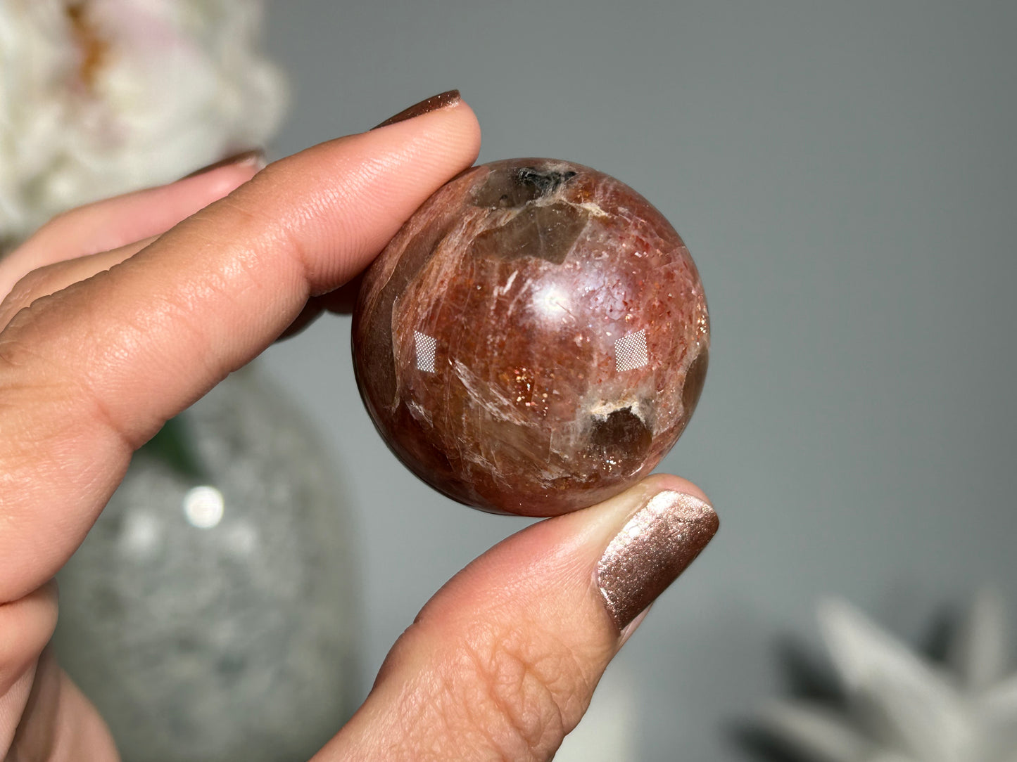 Confetti Sunstone Sphere (1.4", 35mm)