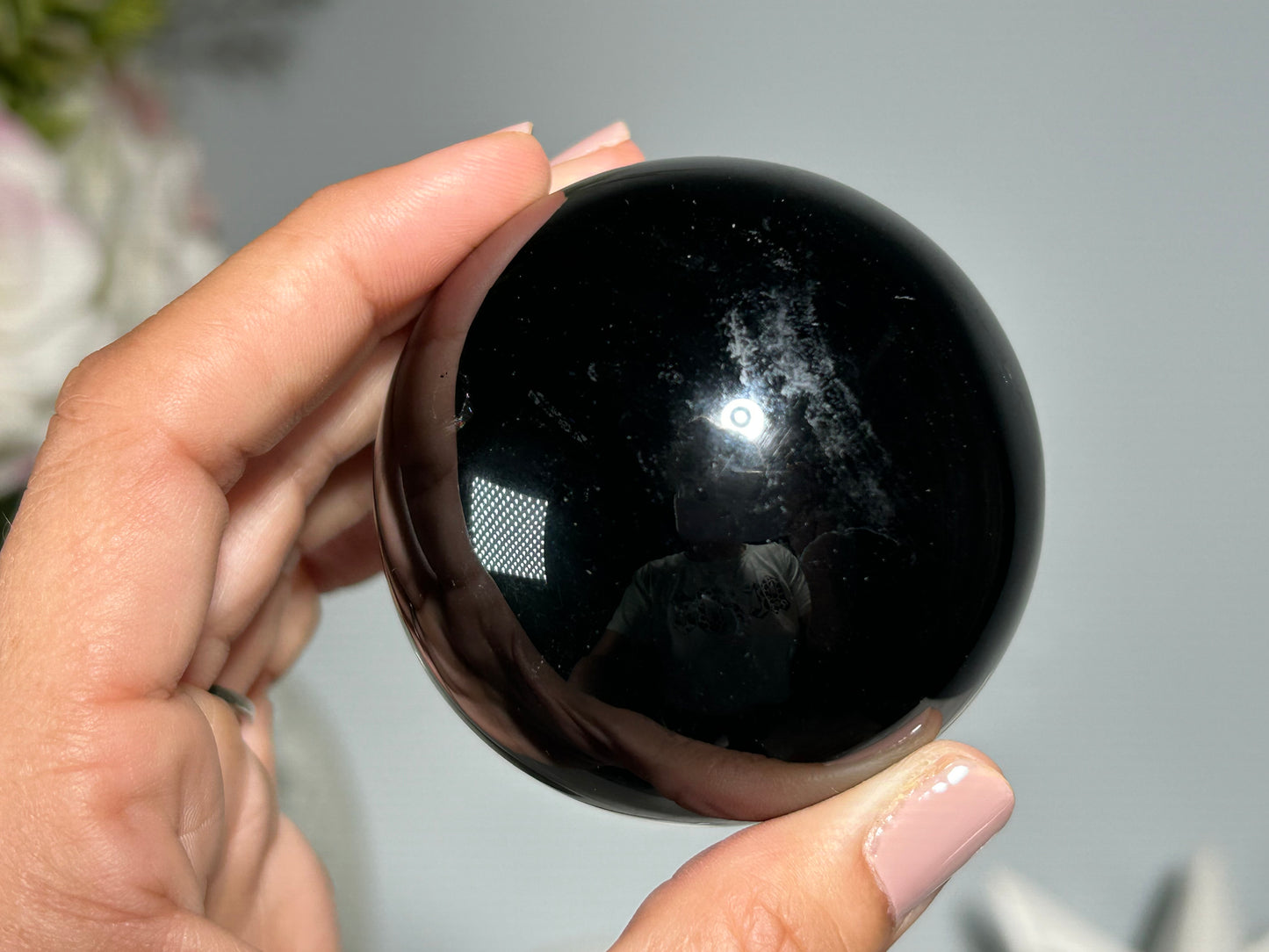 Gold Sheen Obsidian Sphere (2.4", 60mm)