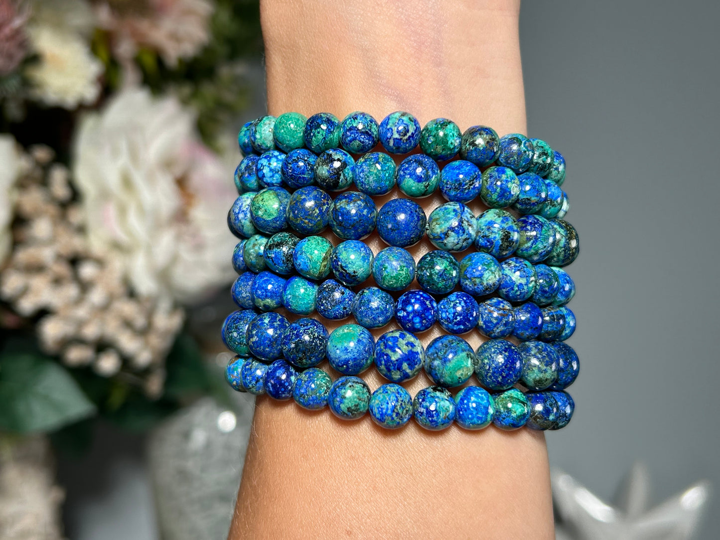 8mm Azurite Malachite Bracelet