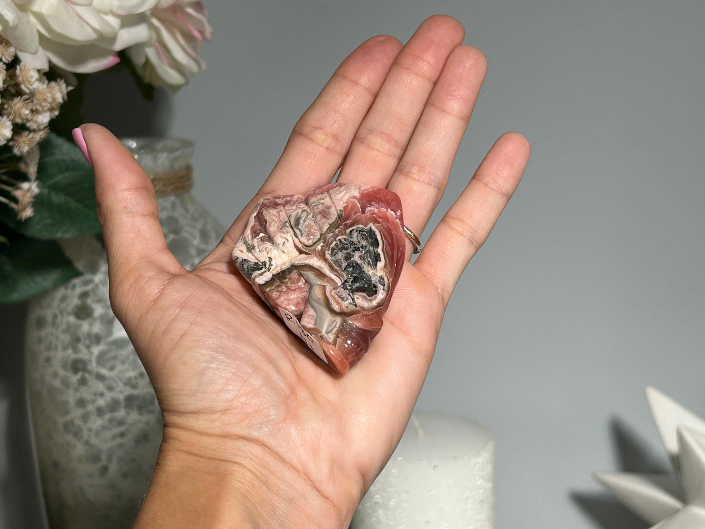 Rhodochrosite Skull (2.3", 59mm)