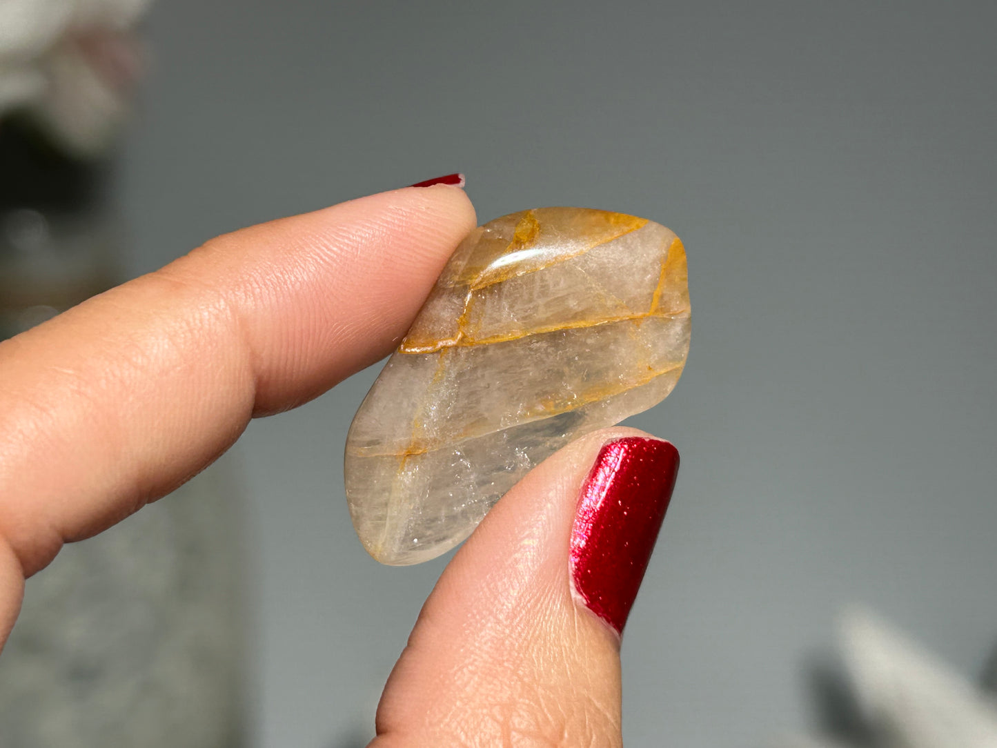 Tumbled Yellow Hematoid Quartz Small