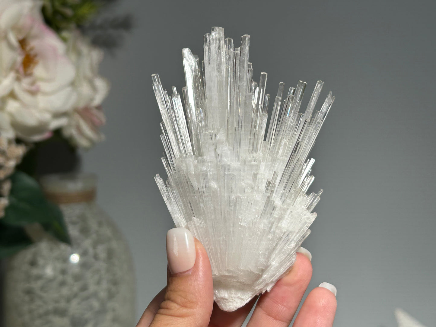 Natural Scolecite Cluster (4", 103mm)