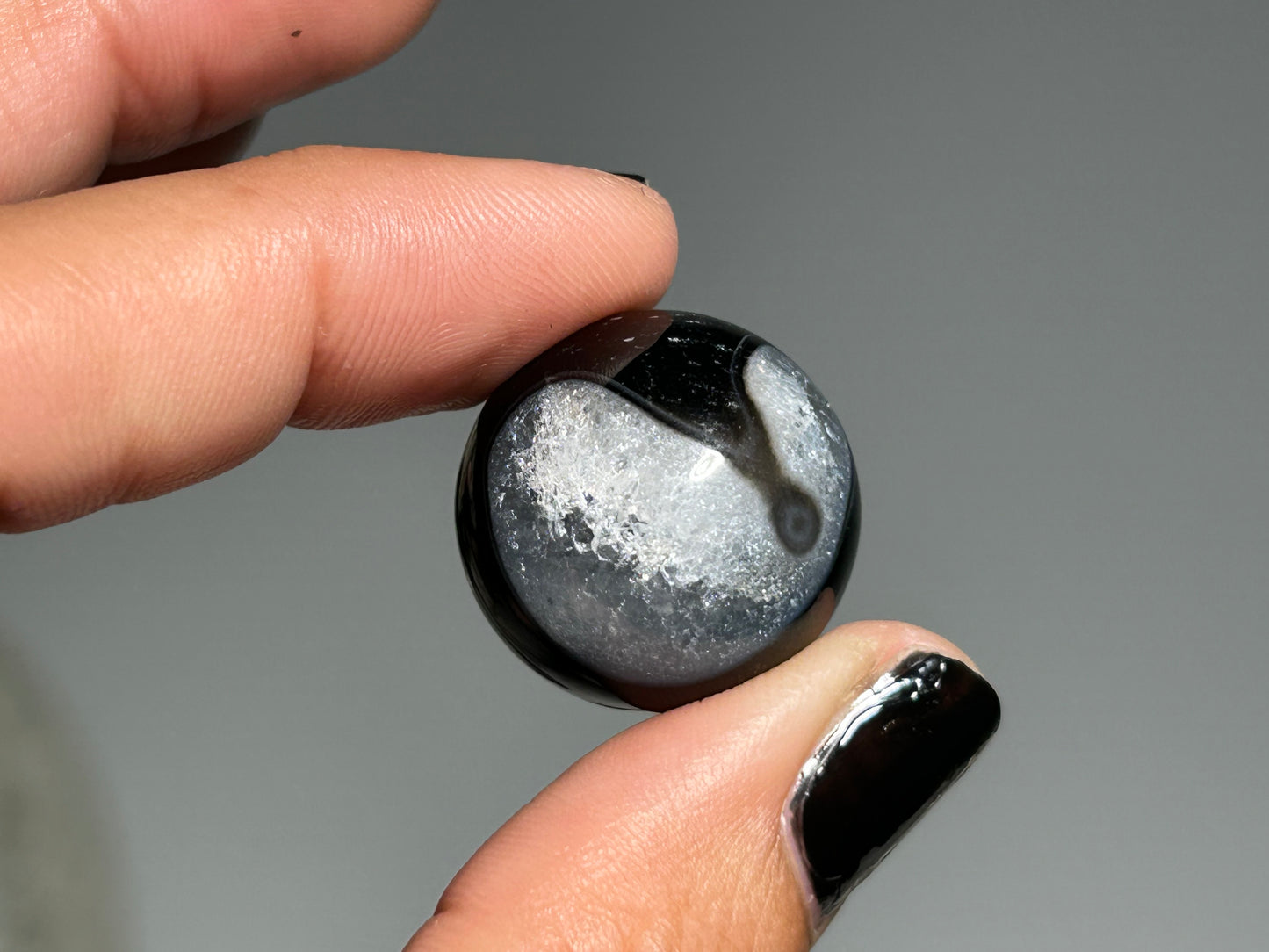 Mini Black Agate Sphere