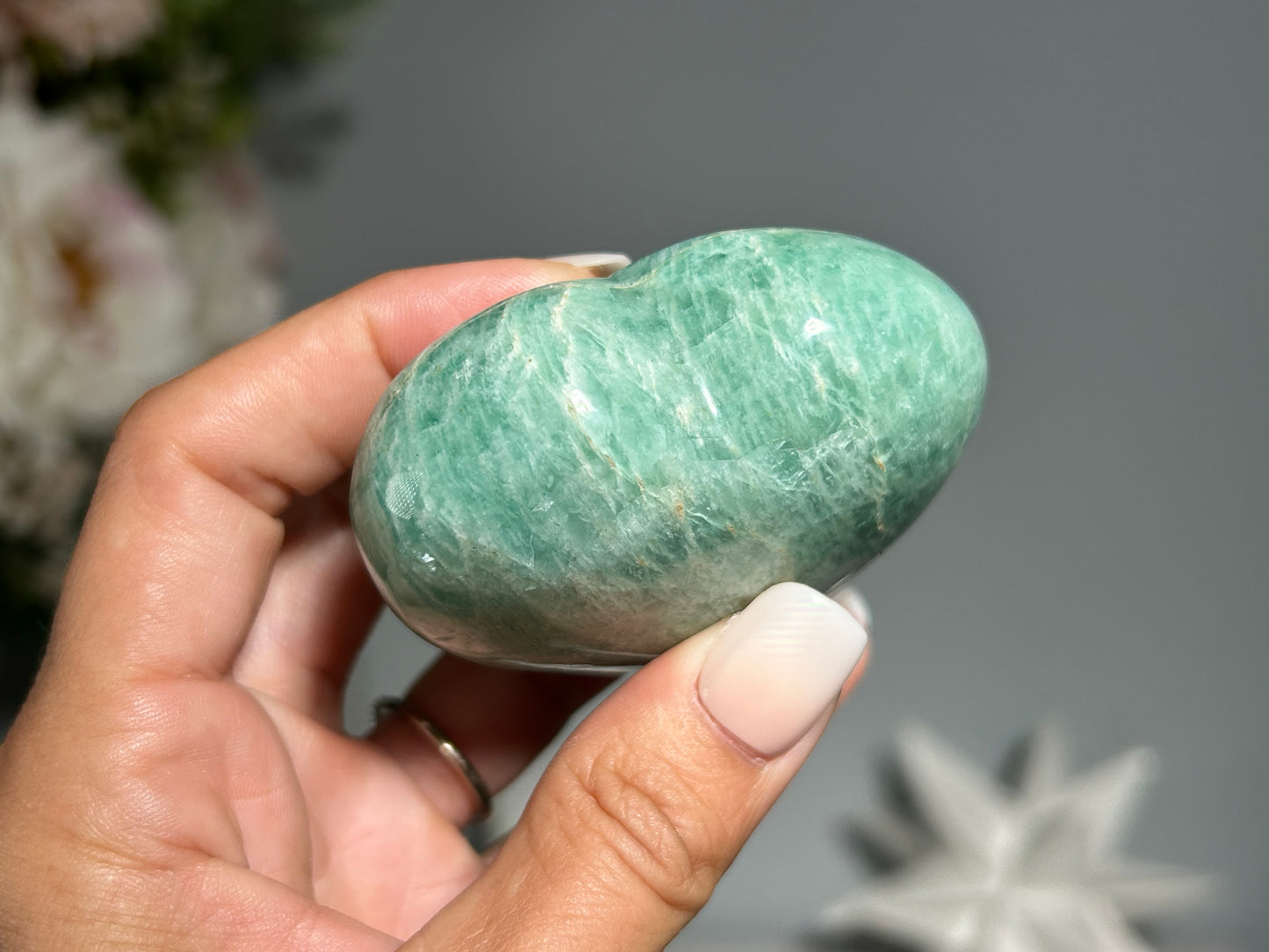 Amazonite Heart (2.5", 63mm)